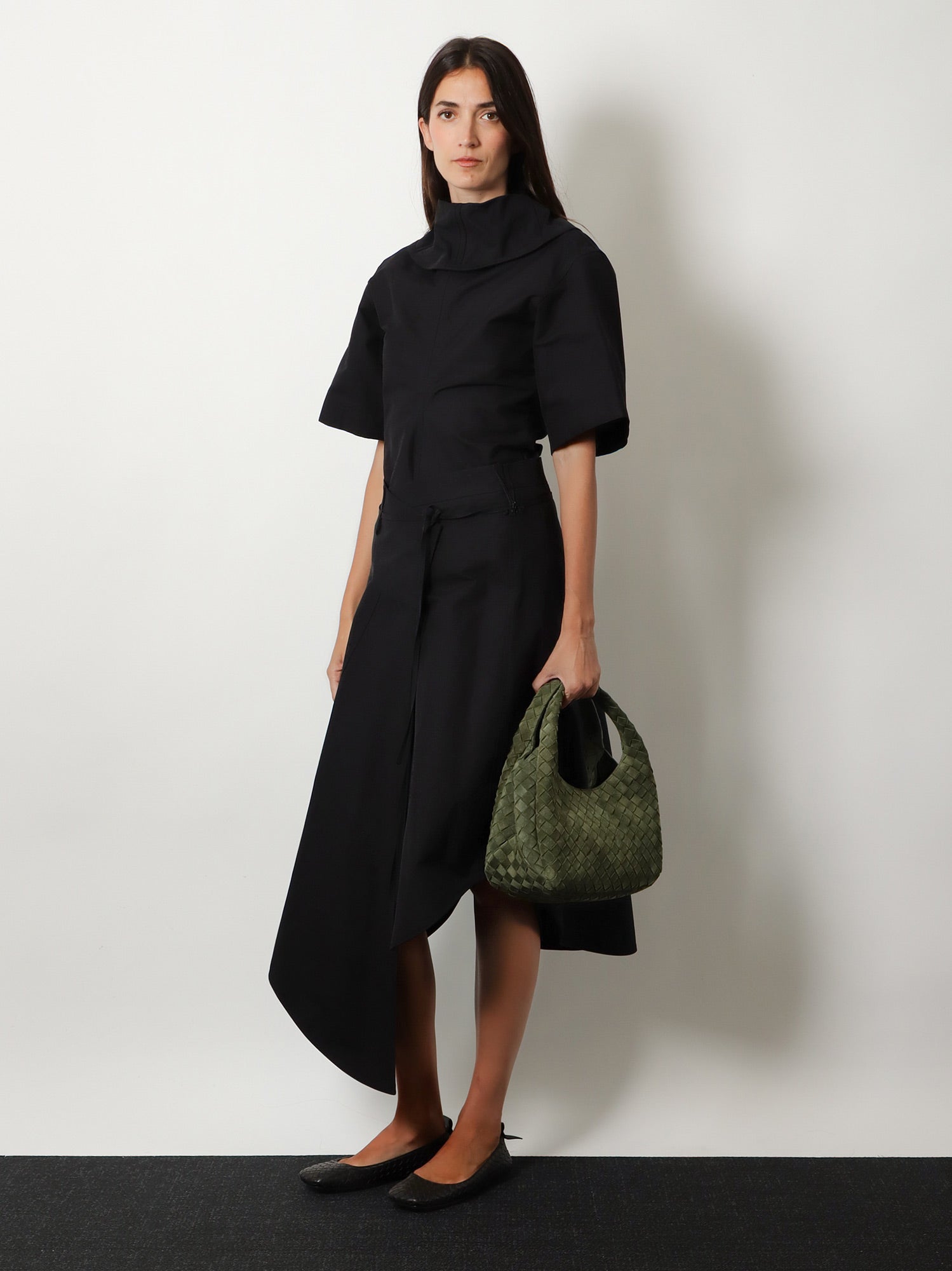 Bottega Veneta Women Campana Intrecciato Suede Shoulder Bag BOTTEGA VENETA