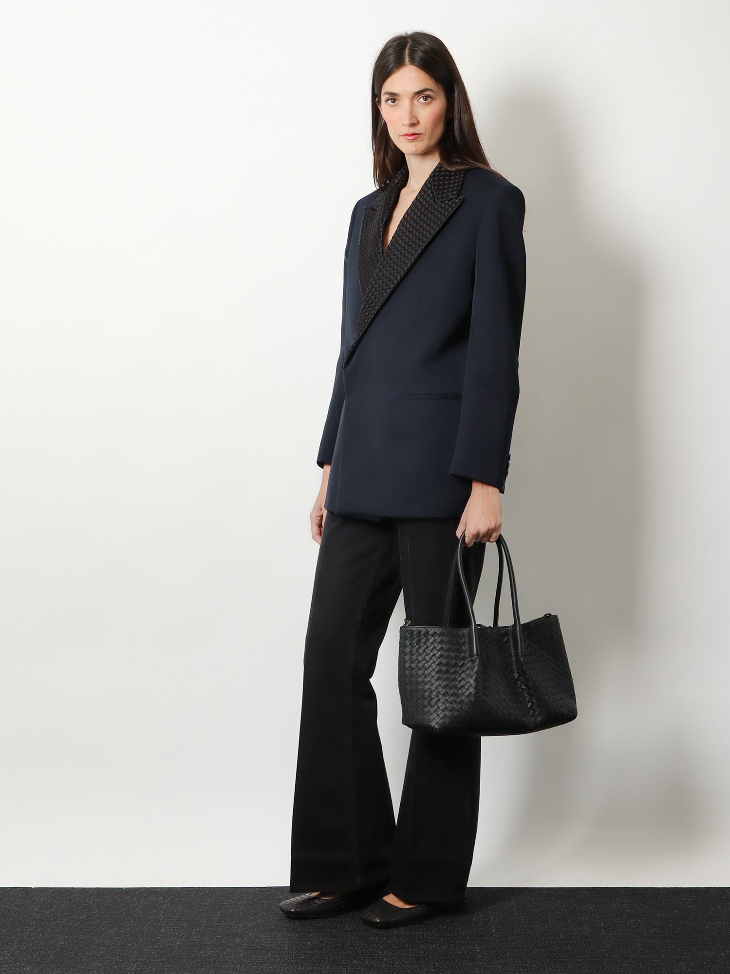 Bottega Veneta Women Pinacoteca Leather Handbag With Intrecciato Motif BOTTEGA VENETA
