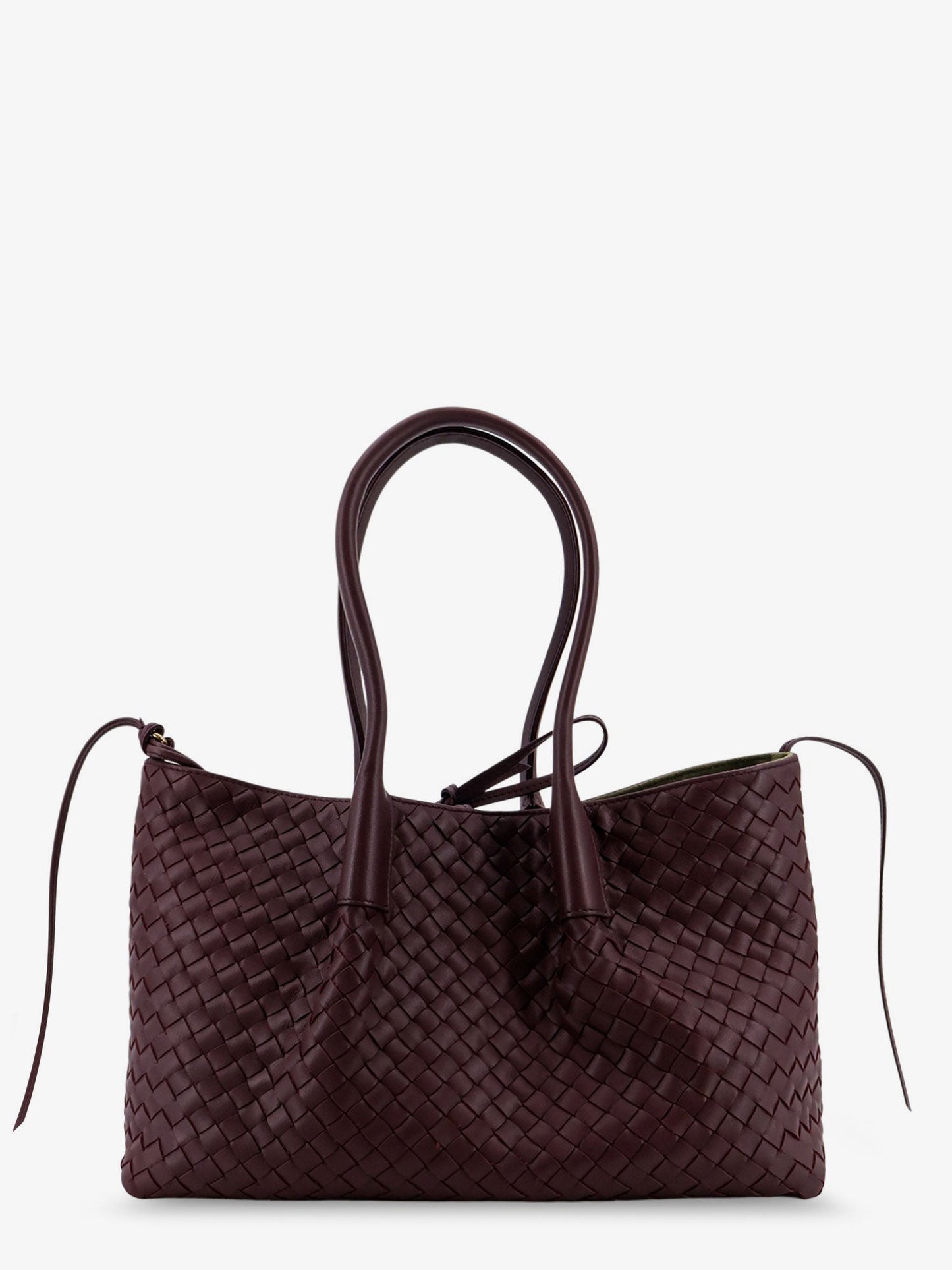 Bottega Veneta Women Pinacoteca Leather Handbag With Intrecciato Motif BOTTEGA VENETA