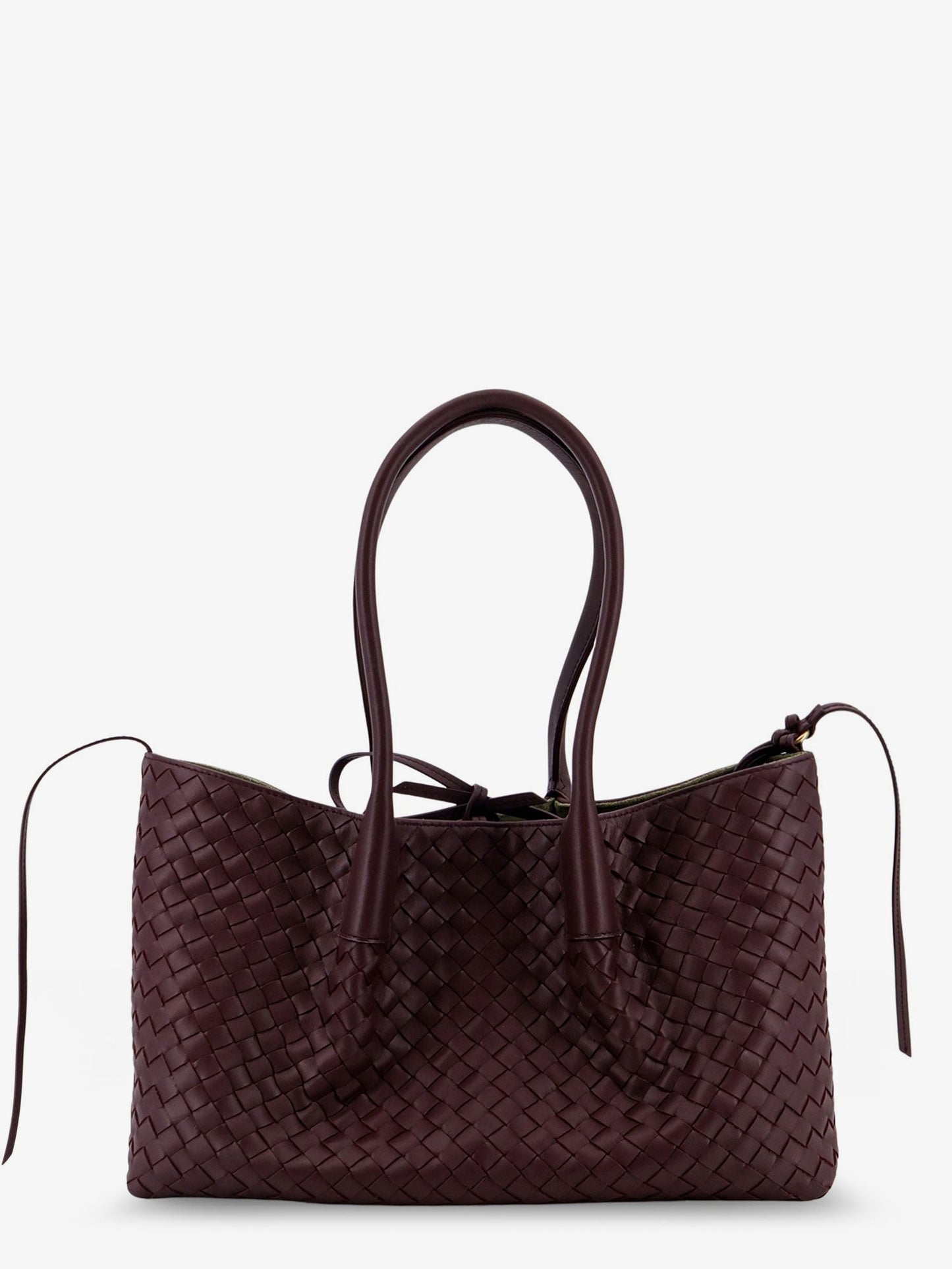 Bottega Veneta Women Pinacoteca Leather Handbag With Intrecciato Motif BOTTEGA VENETA