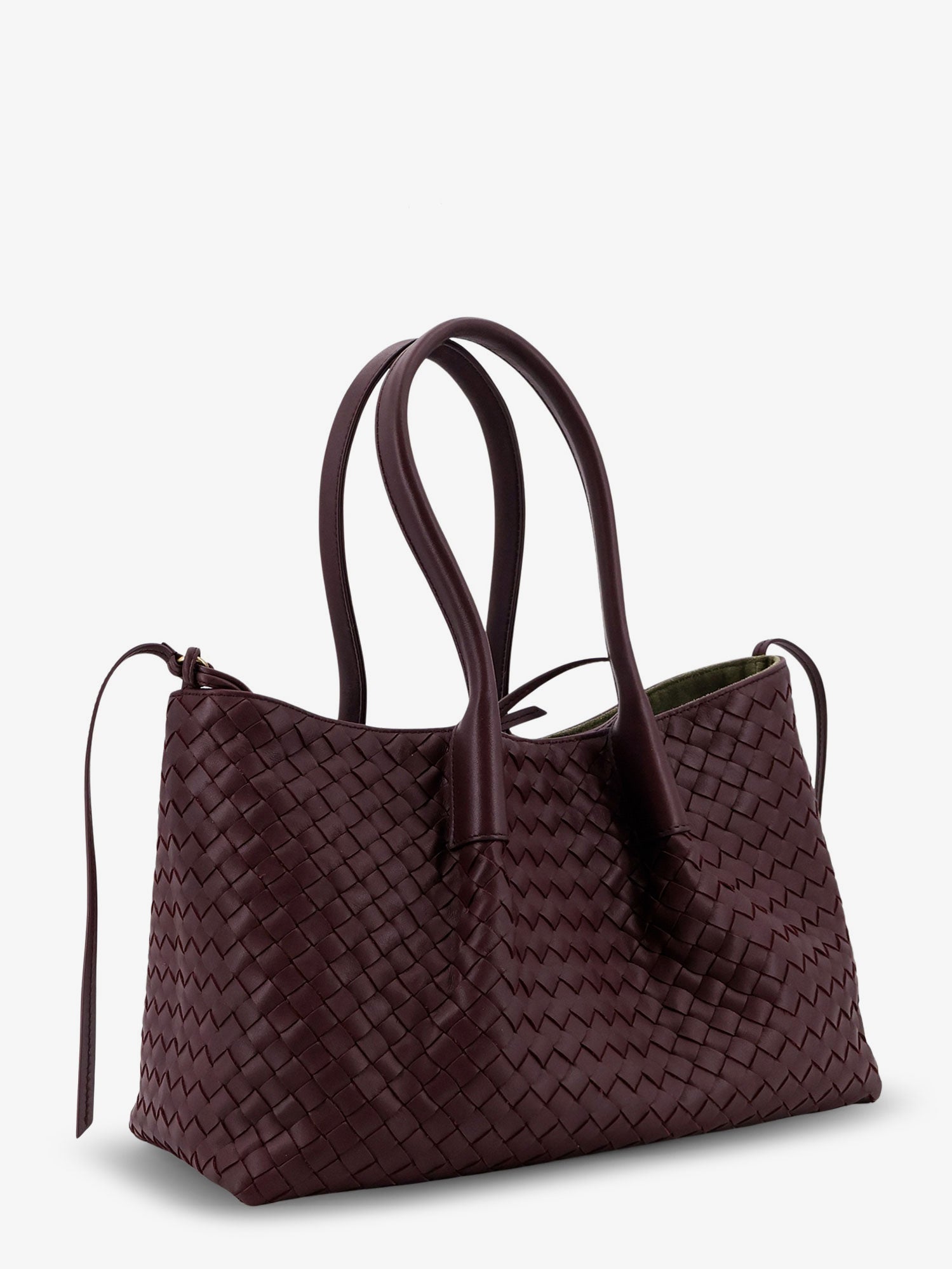Bottega Veneta Women Pinacoteca Leather Handbag With Intrecciato Motif BOTTEGA VENETA