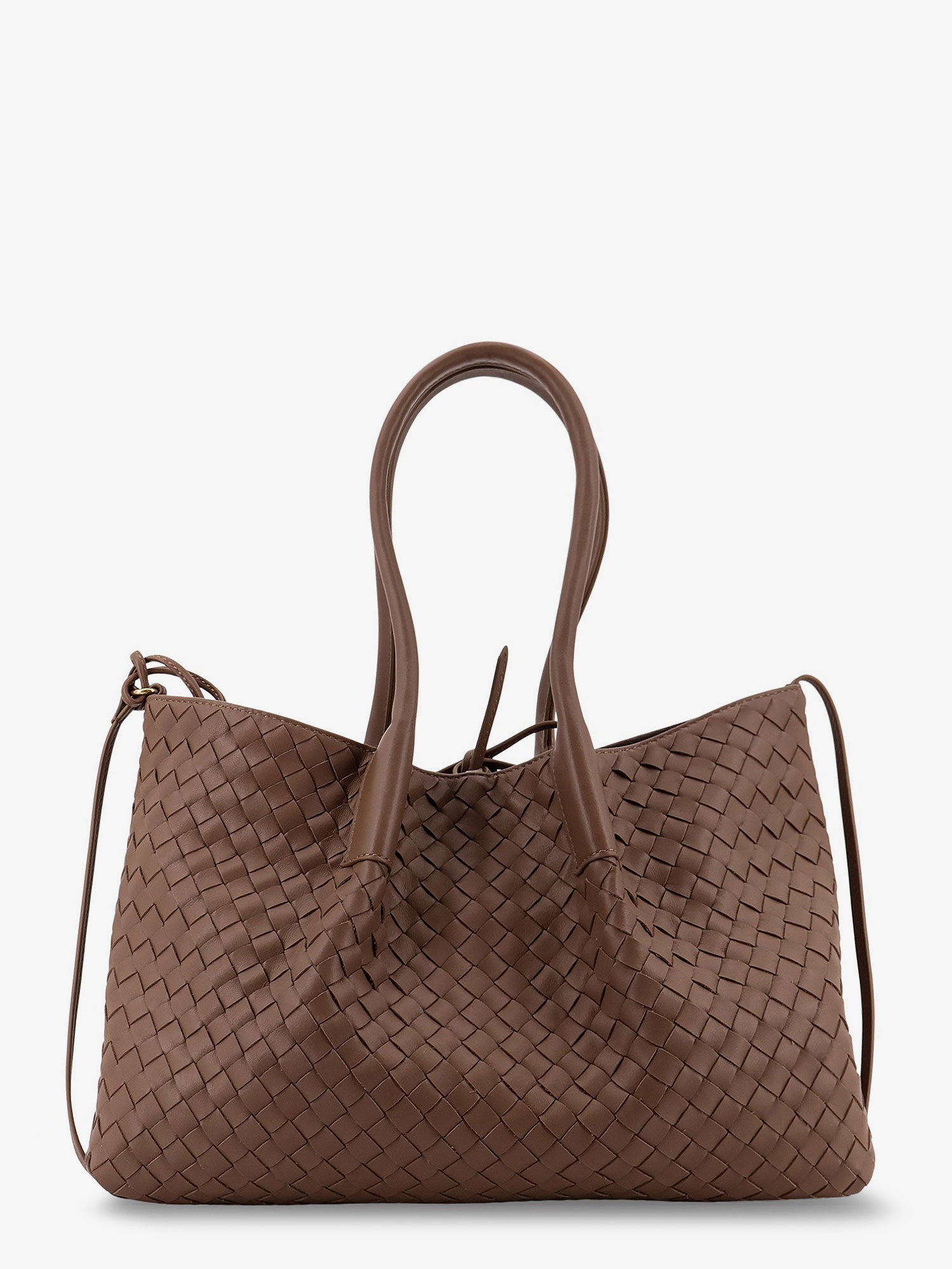 Bottega Veneta Women Pinacoteca Leather Handbag With Intrecciato Motif BOTTEGA VENETA