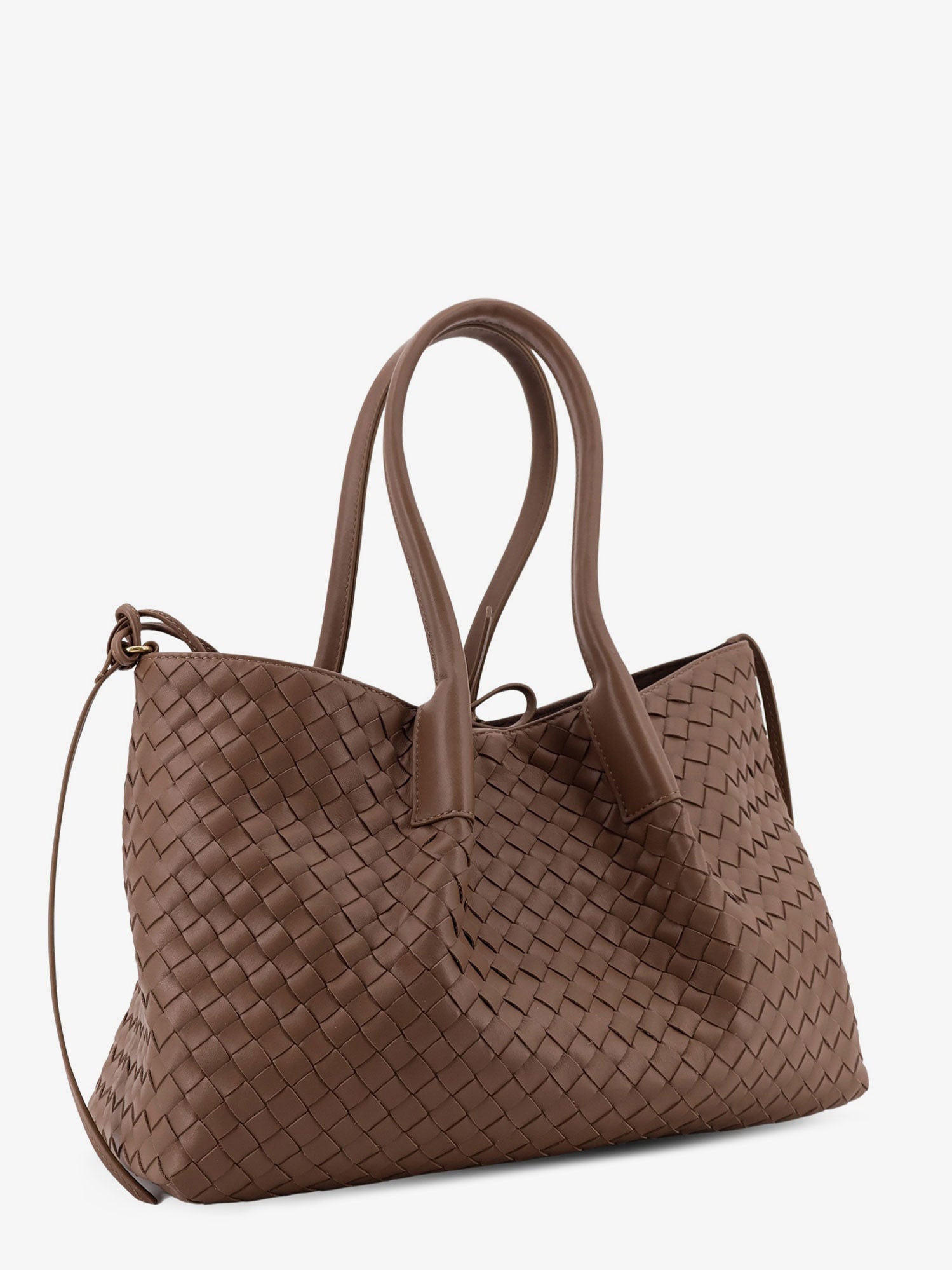 Bottega Veneta Women Pinacoteca Leather Handbag With Intrecciato Motif BOTTEGA VENETA
