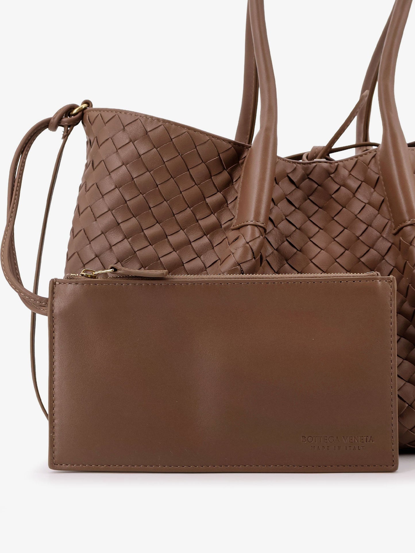 Bottega Veneta Women Pinacoteca Leather Handbag With Intrecciato Motif BOTTEGA VENETA