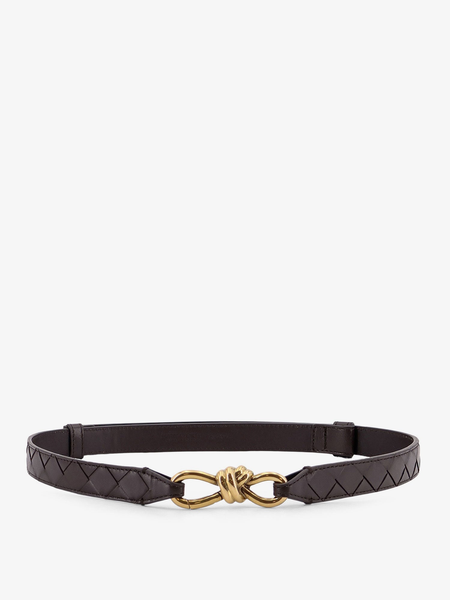 Bottega Veneta Women Leather Belt With Intrecciato Motif BOTTEGA VENETA