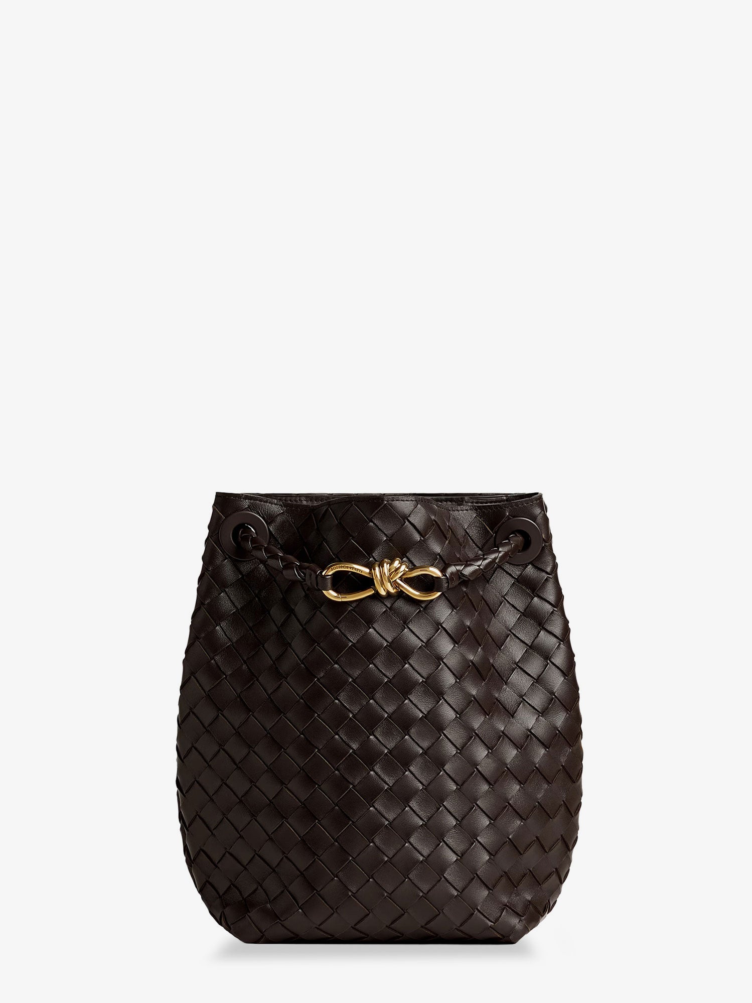 Bottega Veneta Women Andiamo Bucket Leather Crossbody Bag With Intrecciato Pattern BOTTEGA VENETA