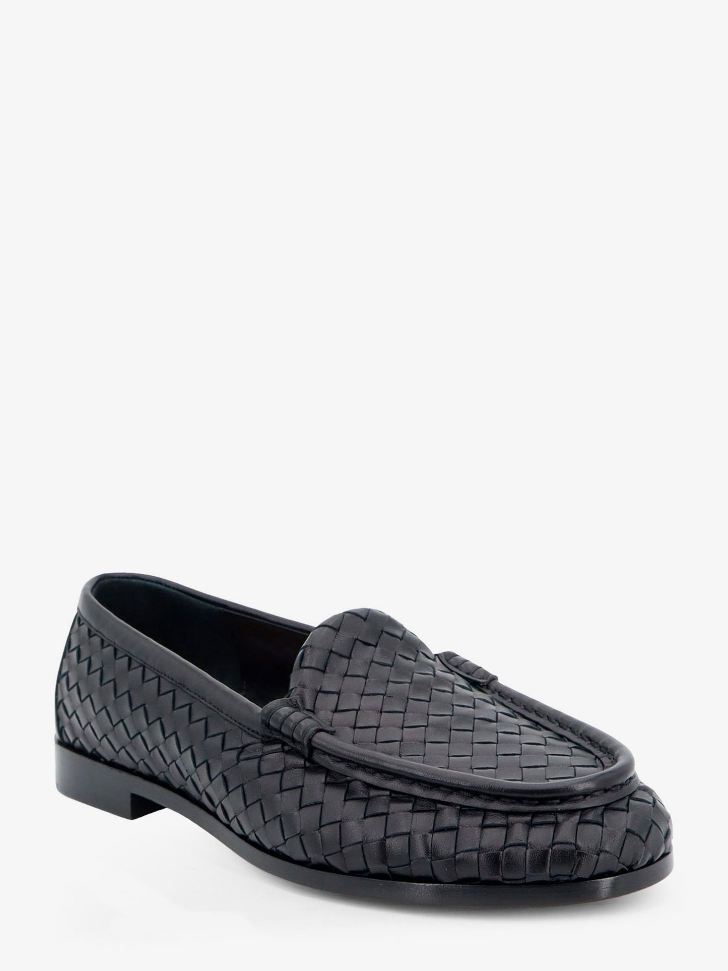 Bottega Veneta Men Silenzio Leather Loafers With Intrecciato Motif BOTTEGA VENETA