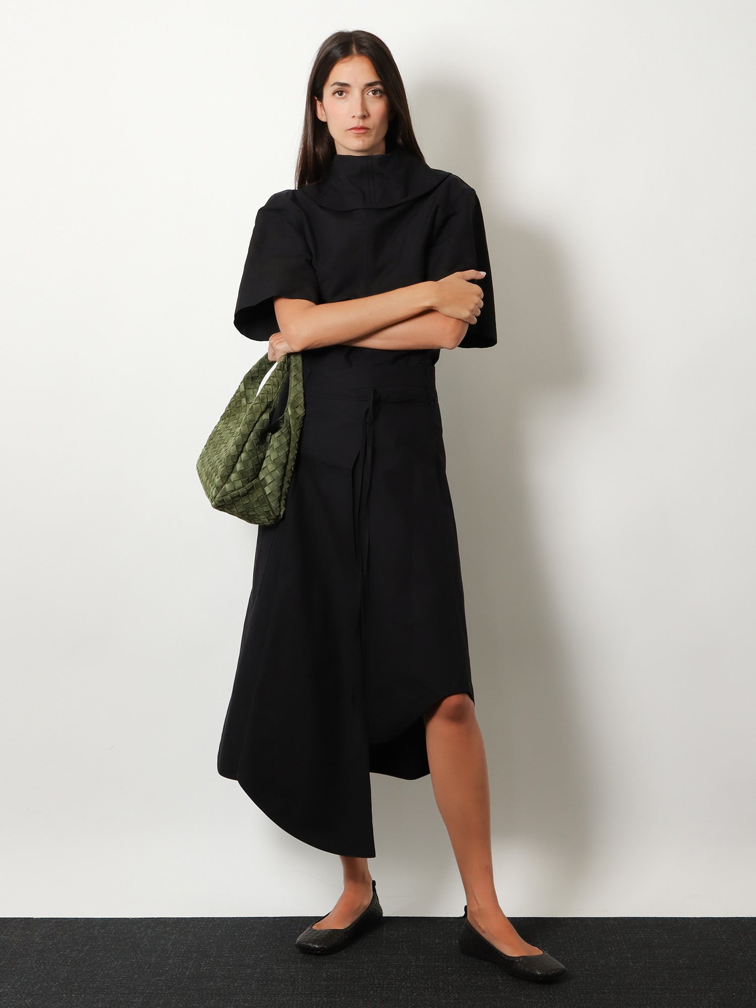 Bottega Veneta Women Compact Cotton Canvas Skirt BOTTEGA VENETA