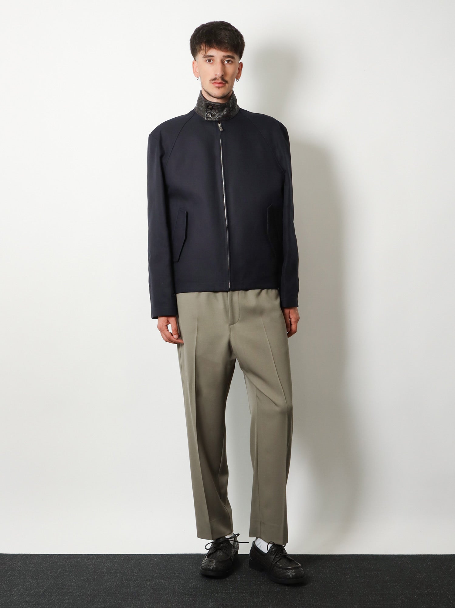 Bottega Veneta Men Harrington Compact Cotton Gabardine Jacket BOTTEGA VENETA