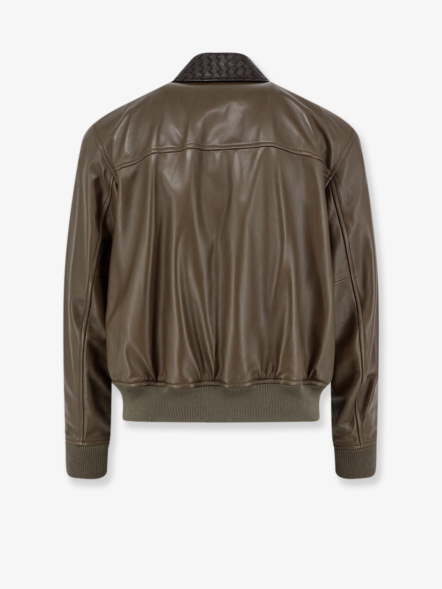 Bottega Veneta Women Leather Jacket With Ibntrecciato Detail BOTTEGA VENETA
