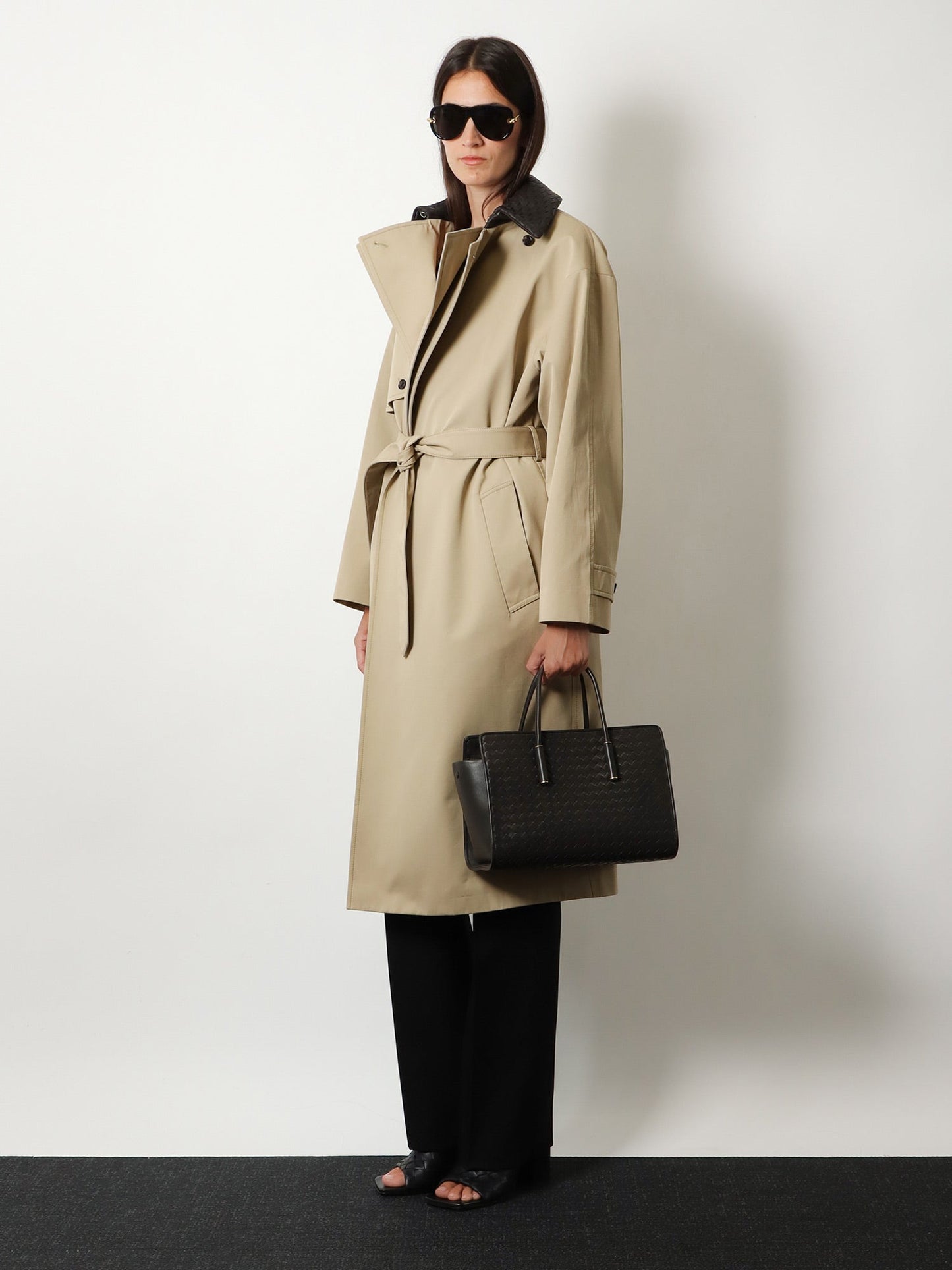 Bottega Veneta Women Barbara Leather Handbag With Intrecciato Motif BOTTEGA VENETA