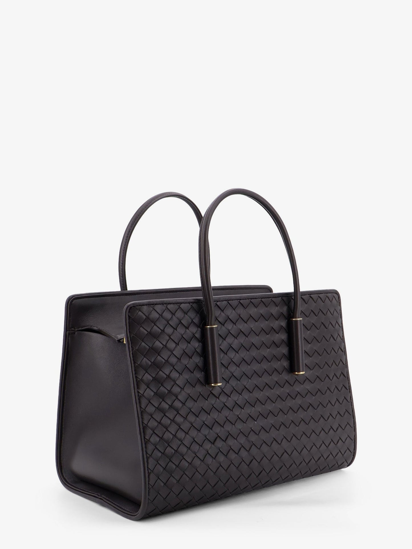 Bottega Veneta Women Barbara Leather Handbag With Intrecciato Motif BOTTEGA VENETA