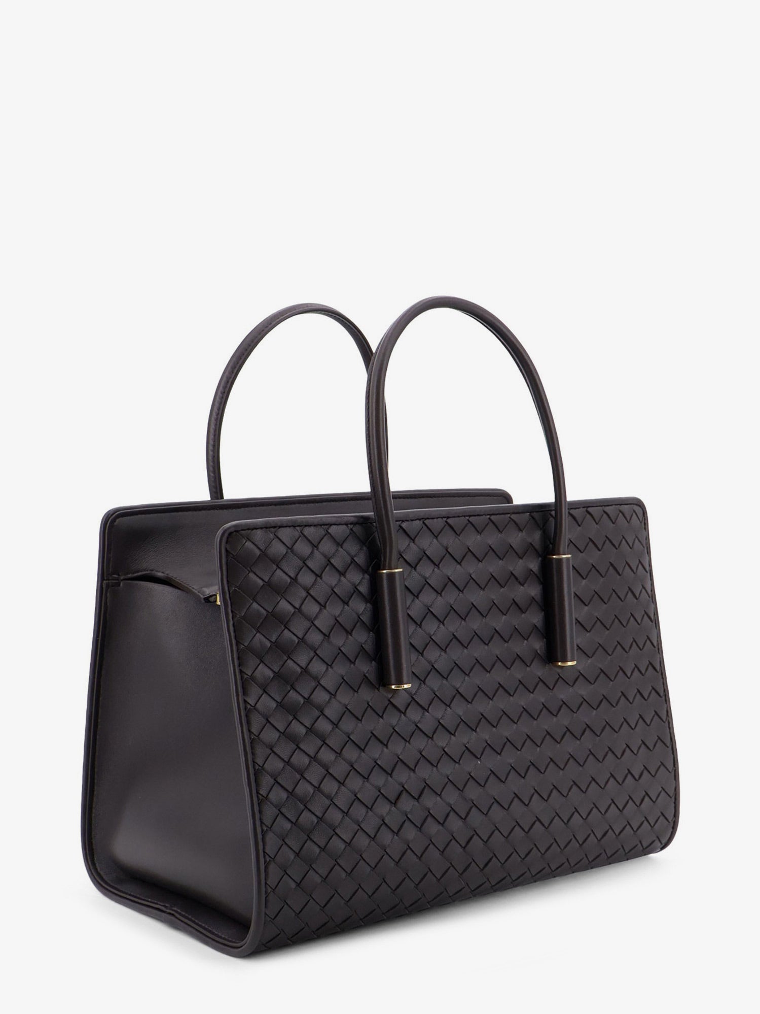 Bottega Veneta Women Barbara Leather Handbag With Intrecciato Motif BOTTEGA VENETA