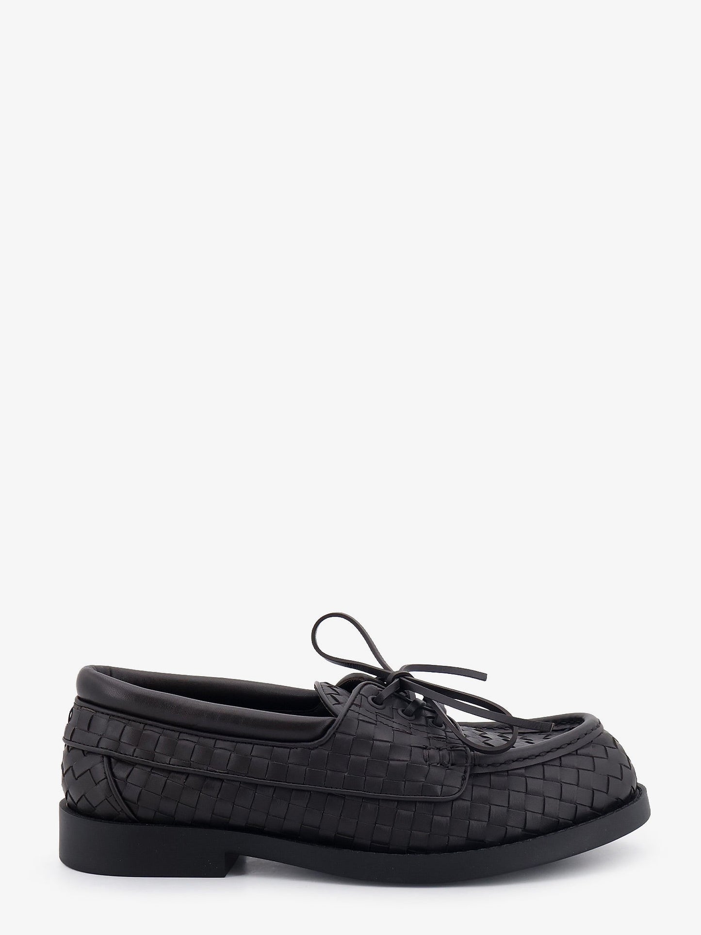 Bottega Veneta Men Pier Intrecciato Leather Boat Shoes BOTTEGA VENETA
