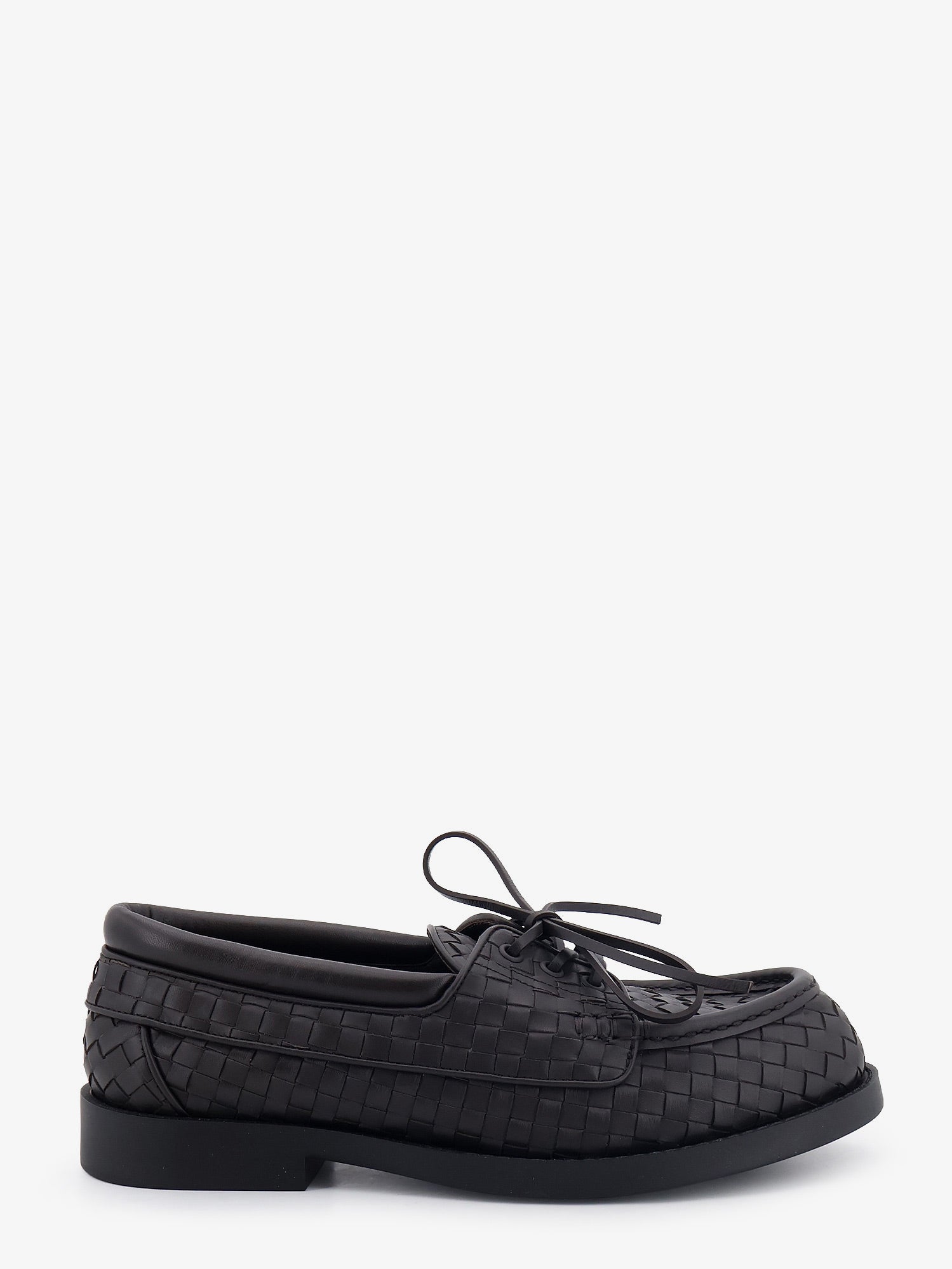 Bottega Veneta Men Pier Intrecciato Leather Boat Shoes BOTTEGA VENETA