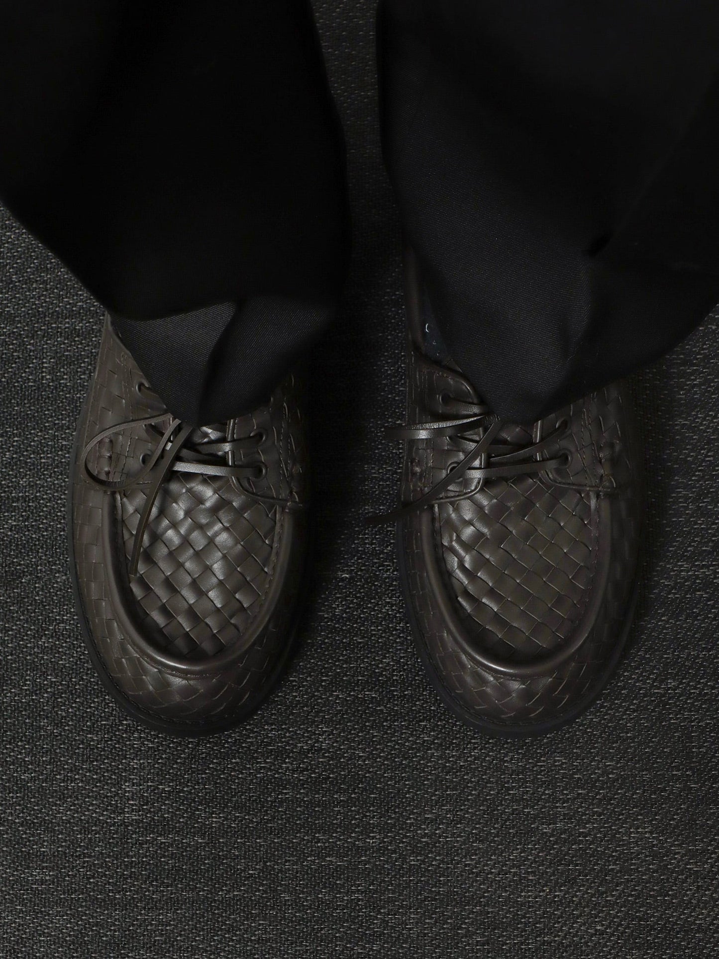 Bottega Veneta Men Pier Intrecciato Leather Boat Shoes BOTTEGA VENETA