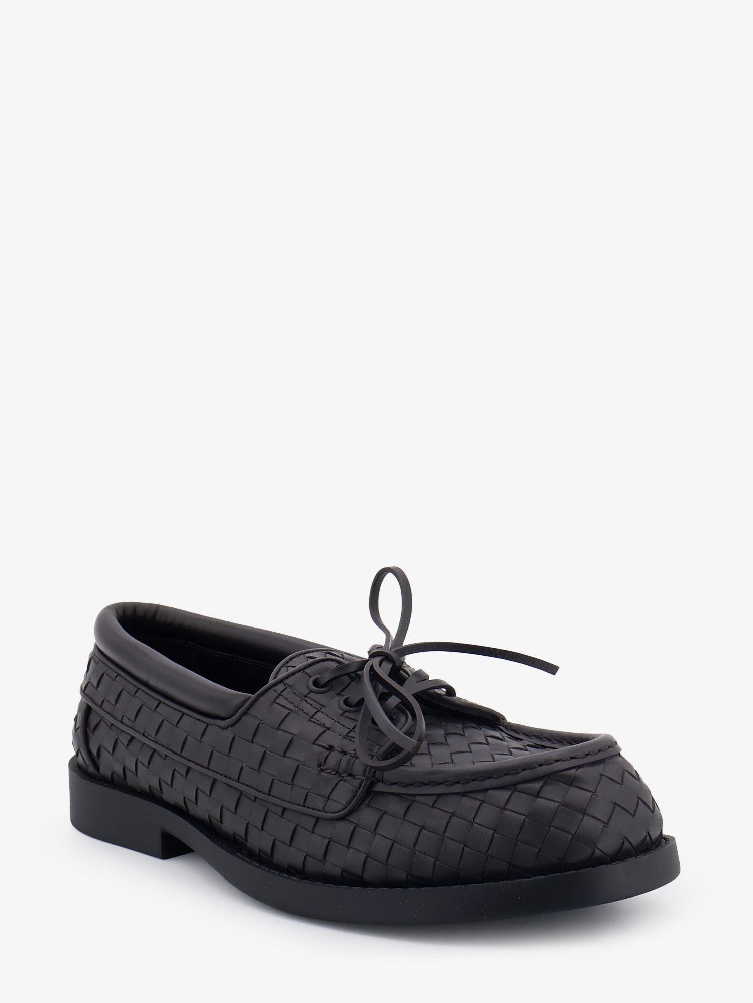 Bottega Veneta Men Pier Intrecciato Leather Boat Shoes BOTTEGA VENETA