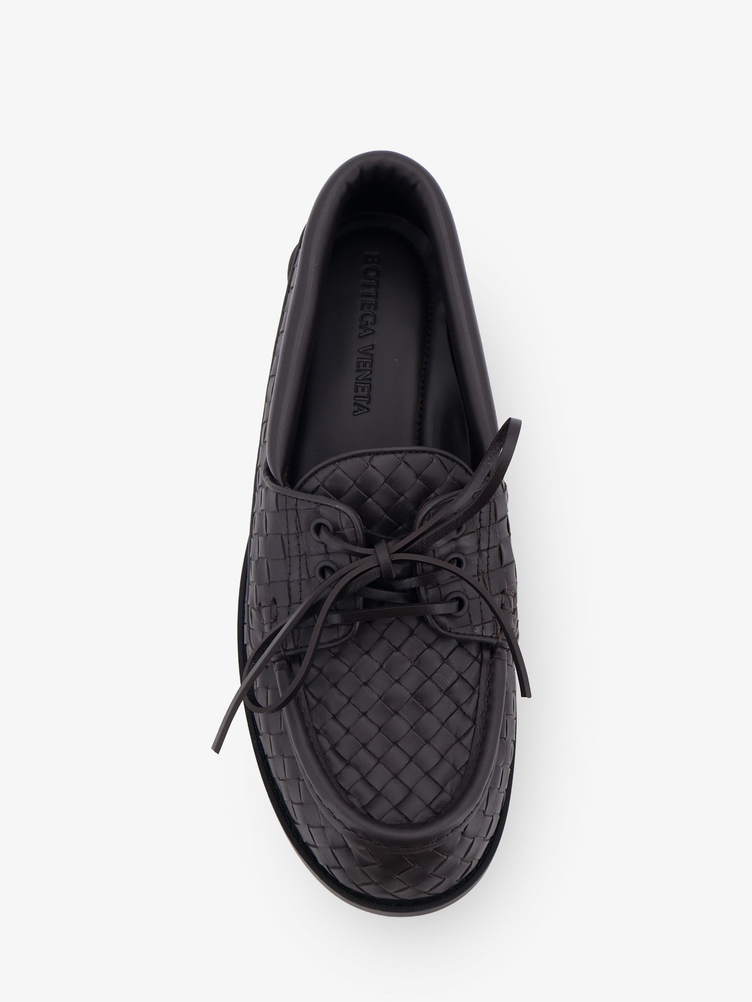 Bottega Veneta Men Pier Intrecciato Leather Boat Shoes BOTTEGA VENETA