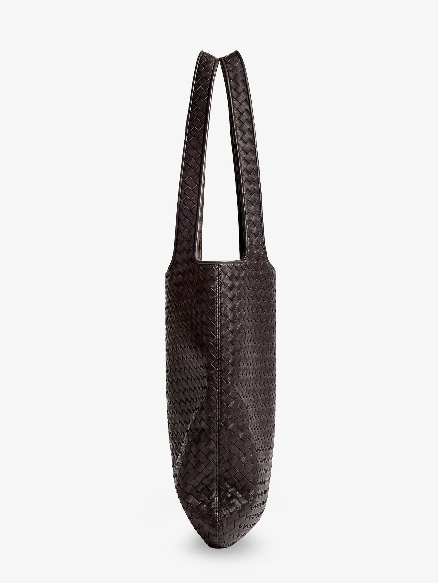 Bottega Veneta Men Veneto Leather Shoulder Bag With Intrecciato Motif BOTTEGA VENETA