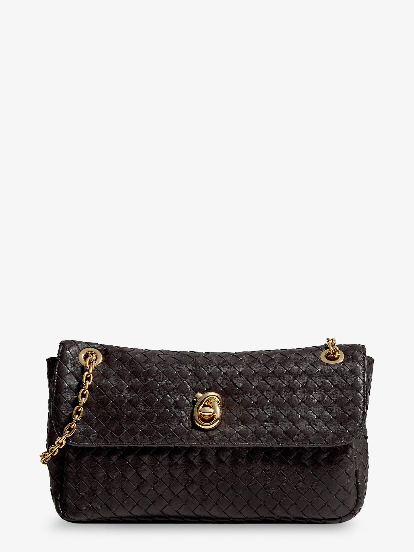 Bottega Veneta Women Madison Leather Shoulder Bag With Knot Detail BOTTEGA VENETA