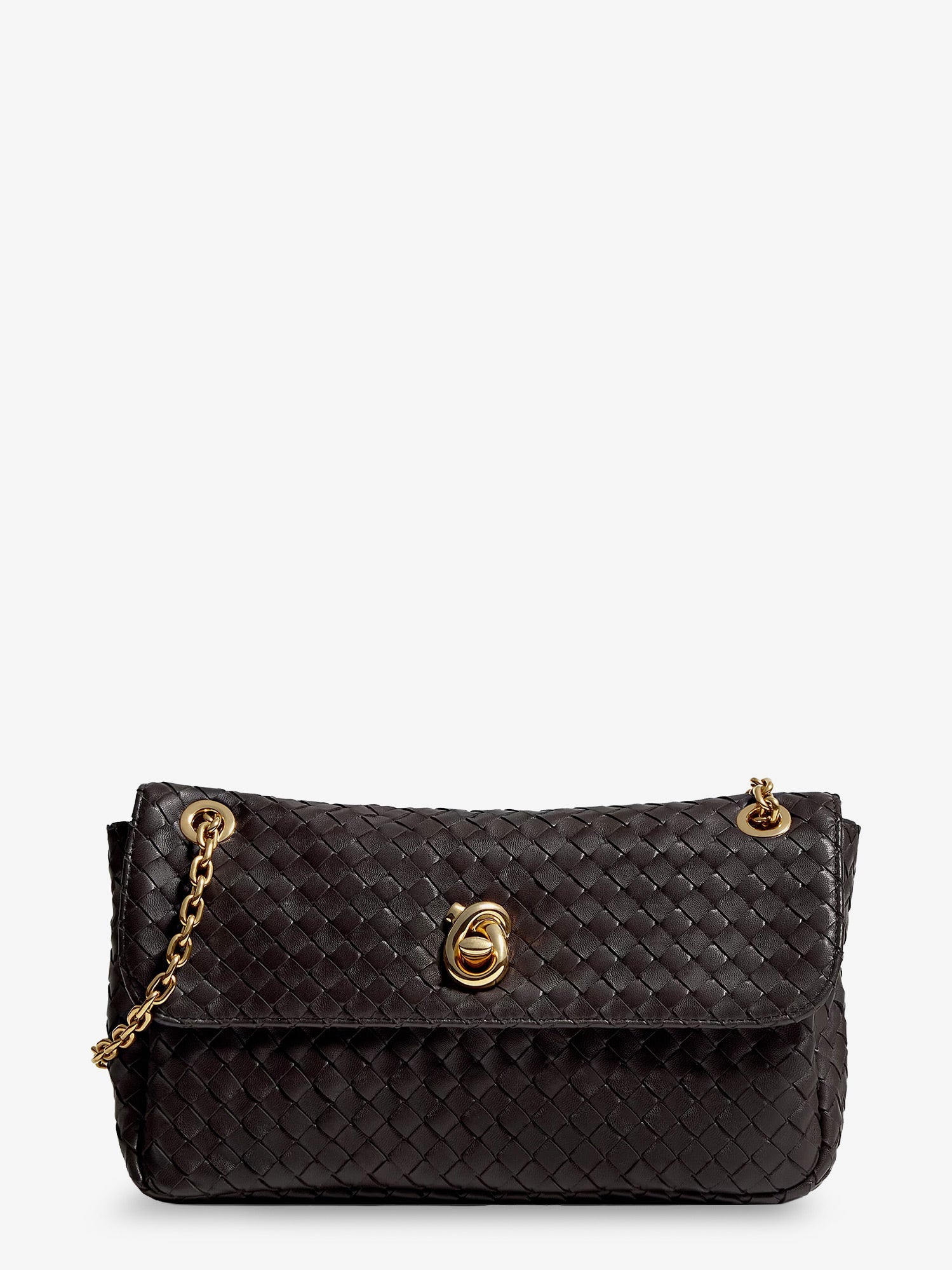 Bottega Veneta Women Madison Leather Shoulder Bag With Knot Detail BOTTEGA VENETA
