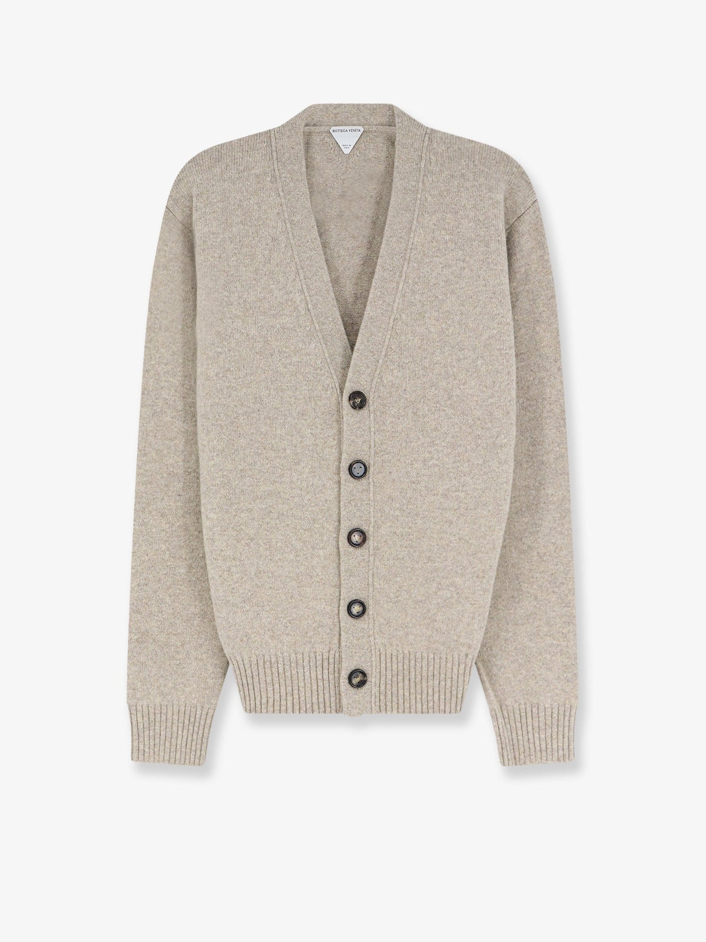 Bottega Veneta Men Cashmere Blend Cardigan With Intreccio Patch BOTTEGA VENETA