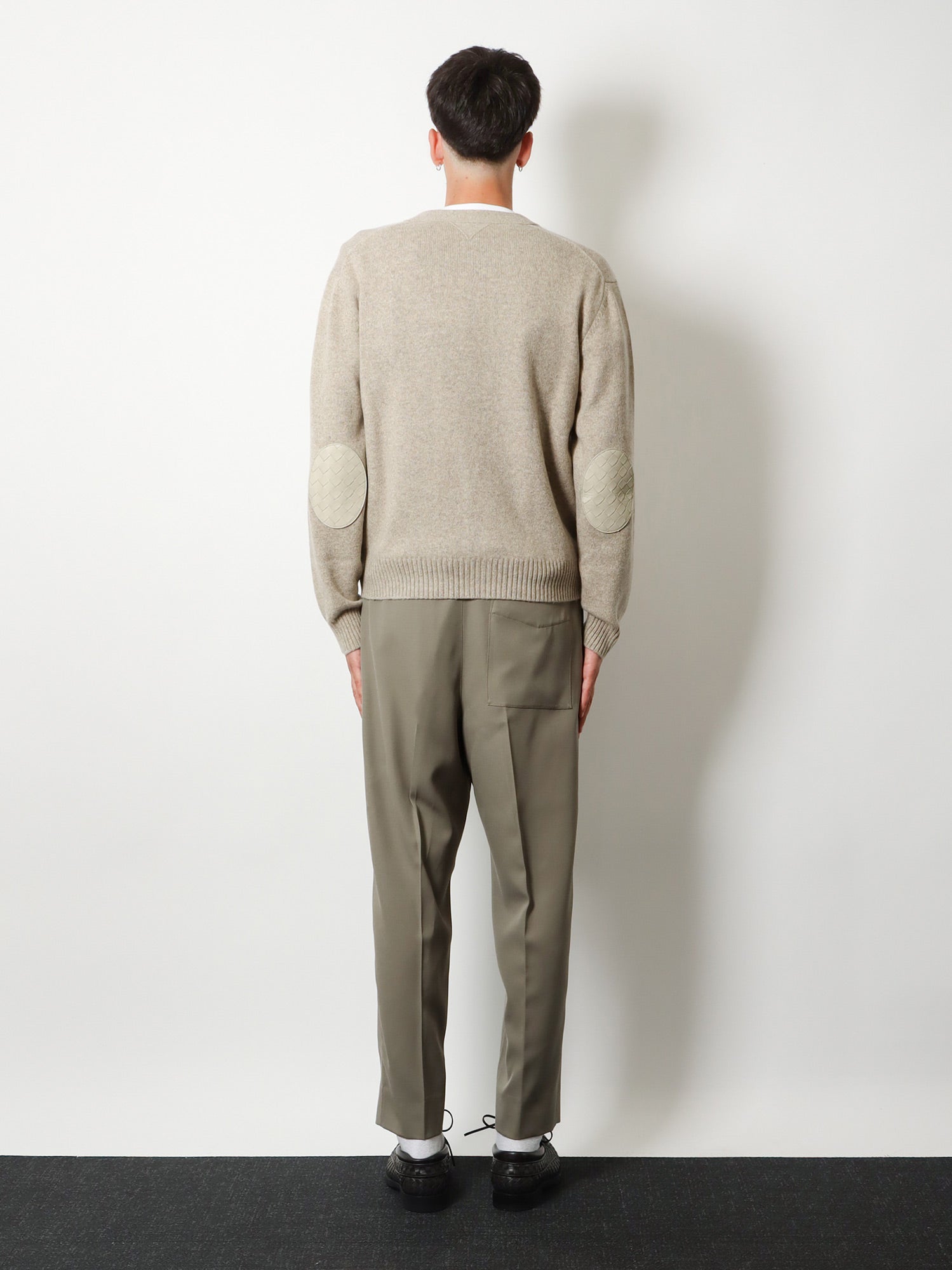 Bottega Veneta Men Cashmere Blend Cardigan With Intreccio Patch BOTTEGA VENETA