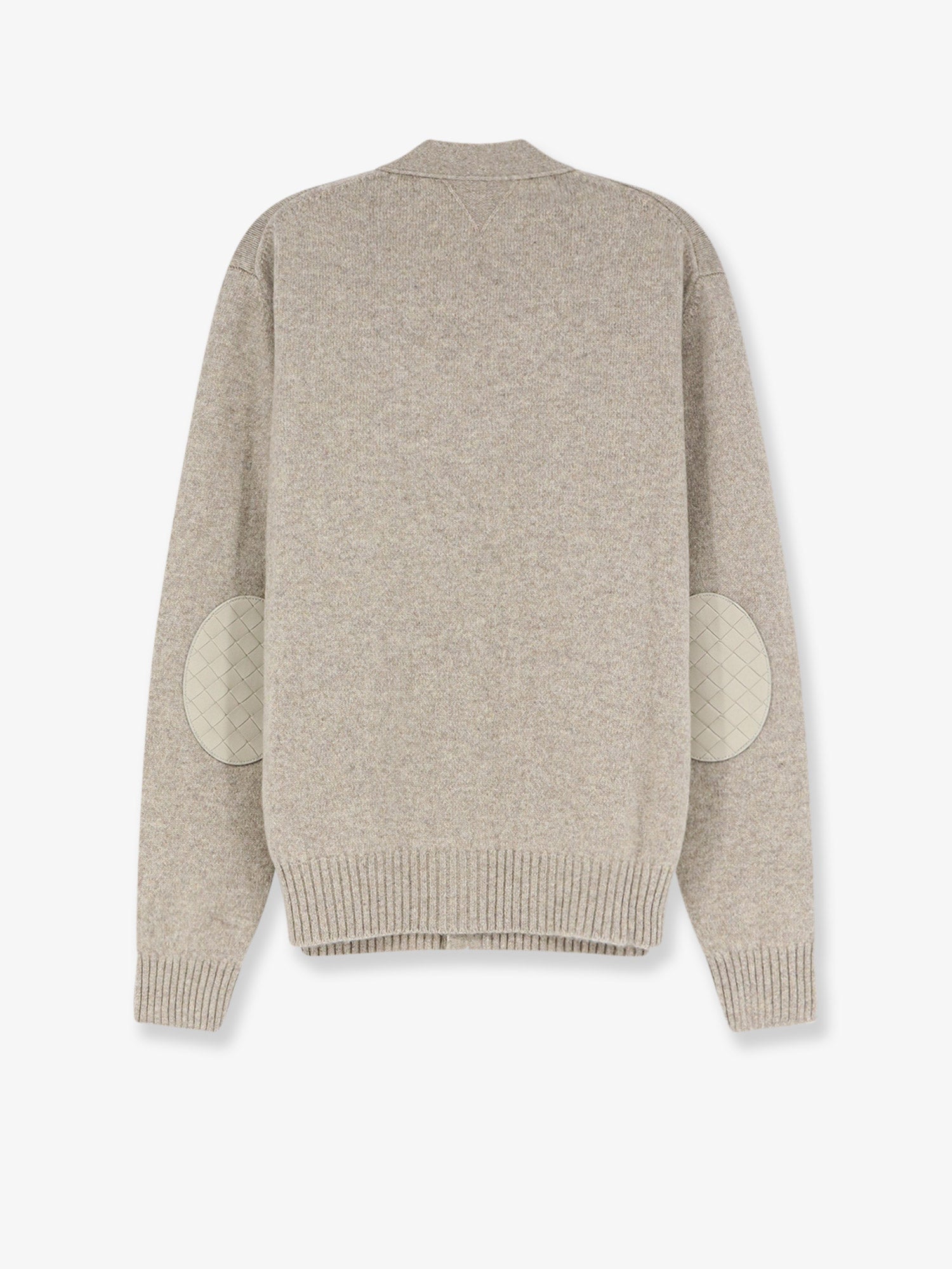 Bottega Veneta Men Cashmere Blend Cardigan With Intreccio Patch BOTTEGA VENETA
