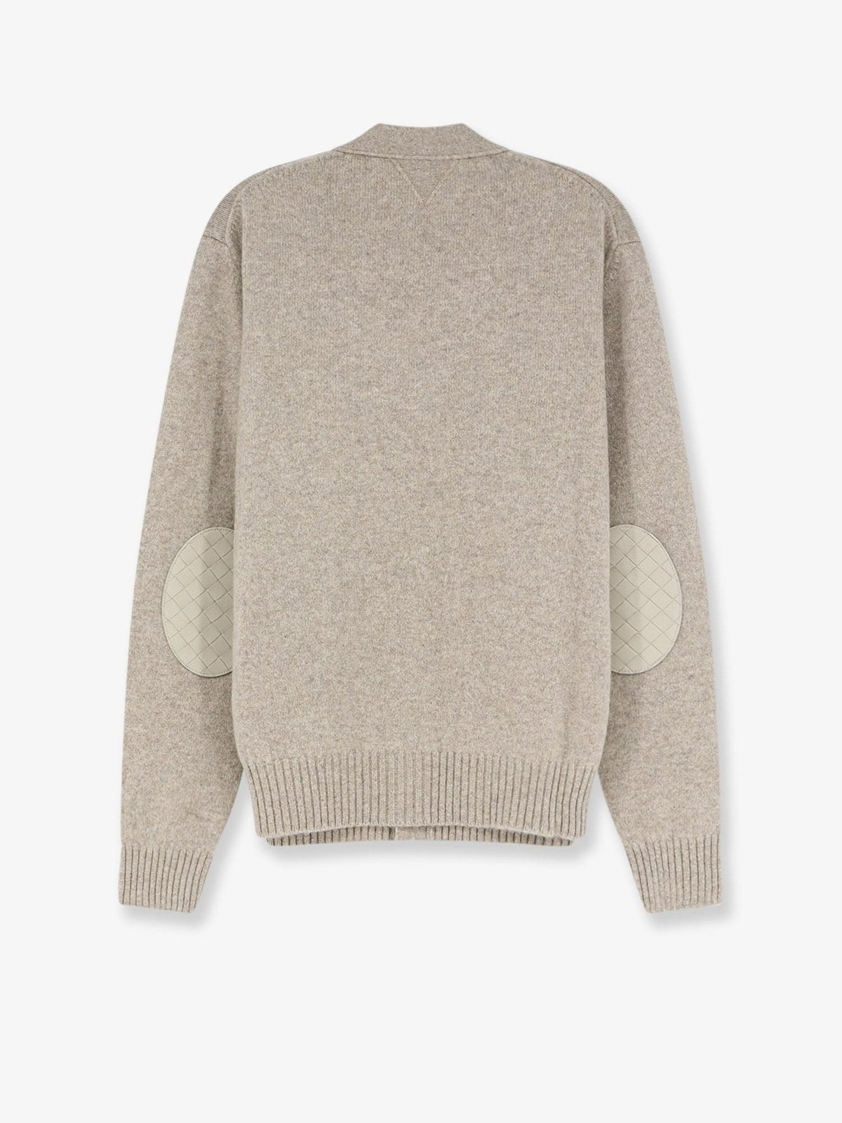 Bottega Veneta Men Cashmere Blend Cardigan With Intreccio Patch BOTTEGA VENETA