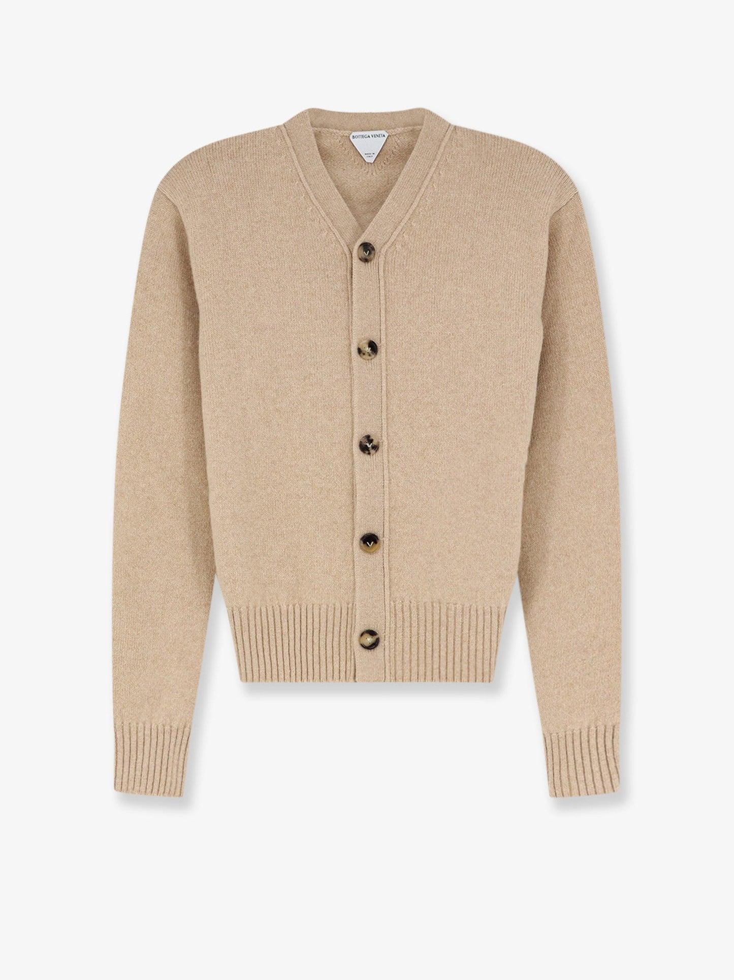 Bottega Veneta Women Cashmere Blend Cardigan With Intrecciato Logo Patch BOTTEGA VENETA