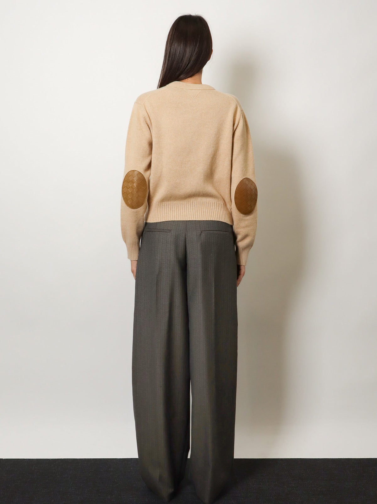 Bottega Veneta Women Cashmere Blend Cardigan With Intrecciato Logo Patch BOTTEGA VENETA