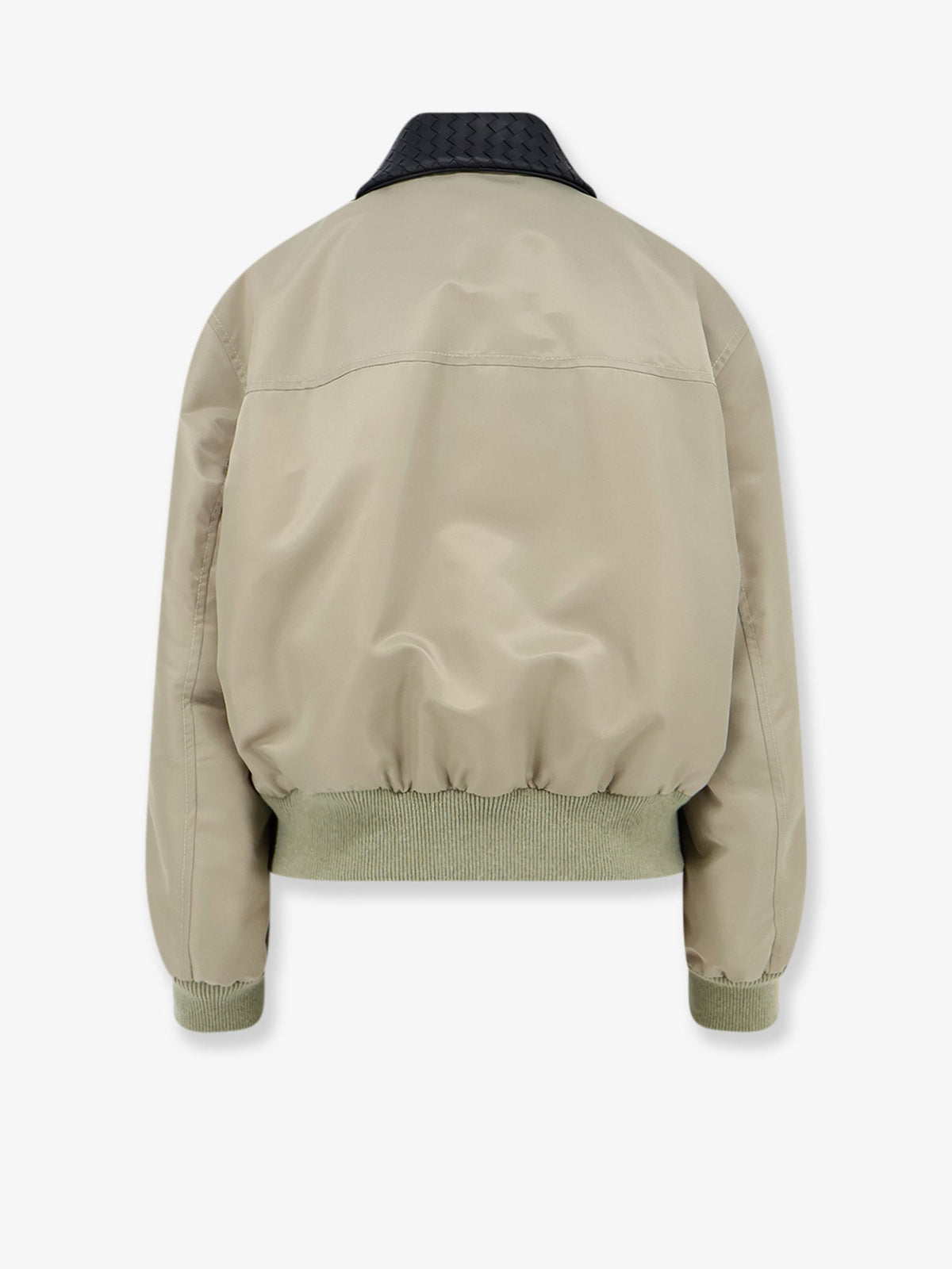 Bottega Veneta Women Nylon Blouson With Intrecciato Leather Collar BOTTEGA VENETA