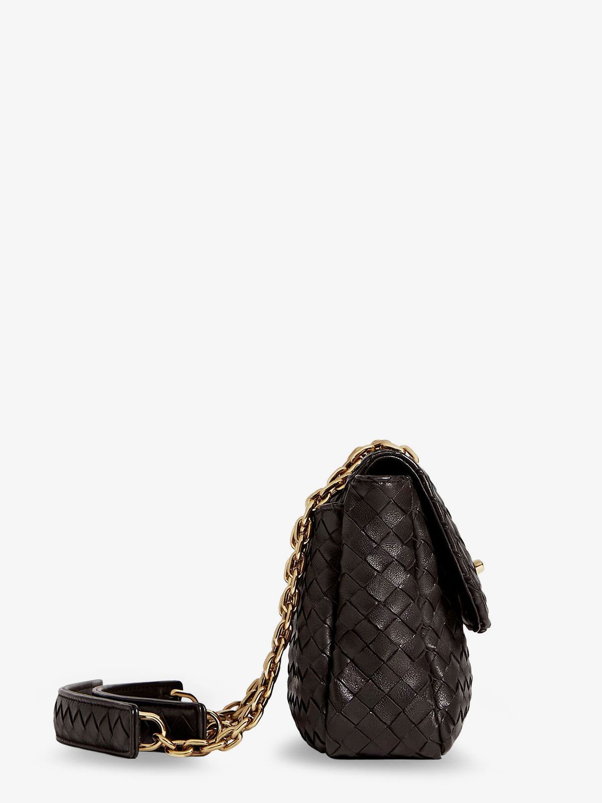 Bottega Veneta Women Madison Leather Crossbody Bag With Intrecciato Motif BOTTEGA VENETA
