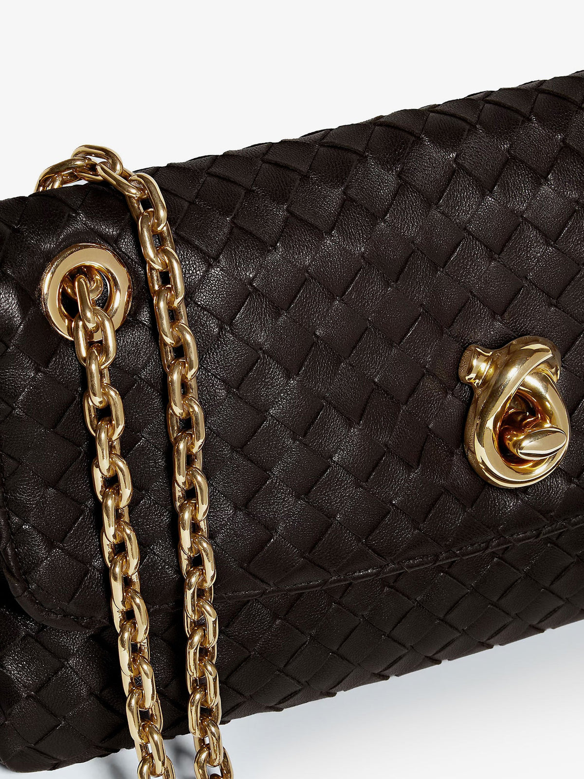 Bottega Veneta Women Madison Leather Crossbody Bag With Intrecciato Motif BOTTEGA VENETA