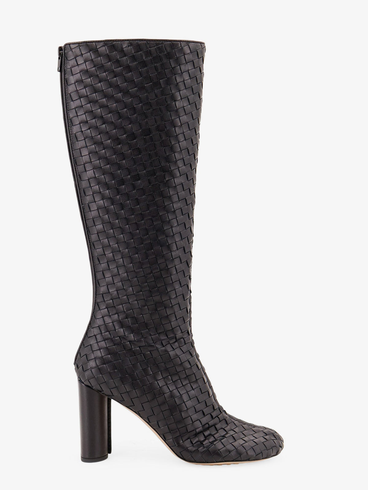 Bottega Veneta Women Cherry Boots With Braided Pattern BOTTEGA VENETA