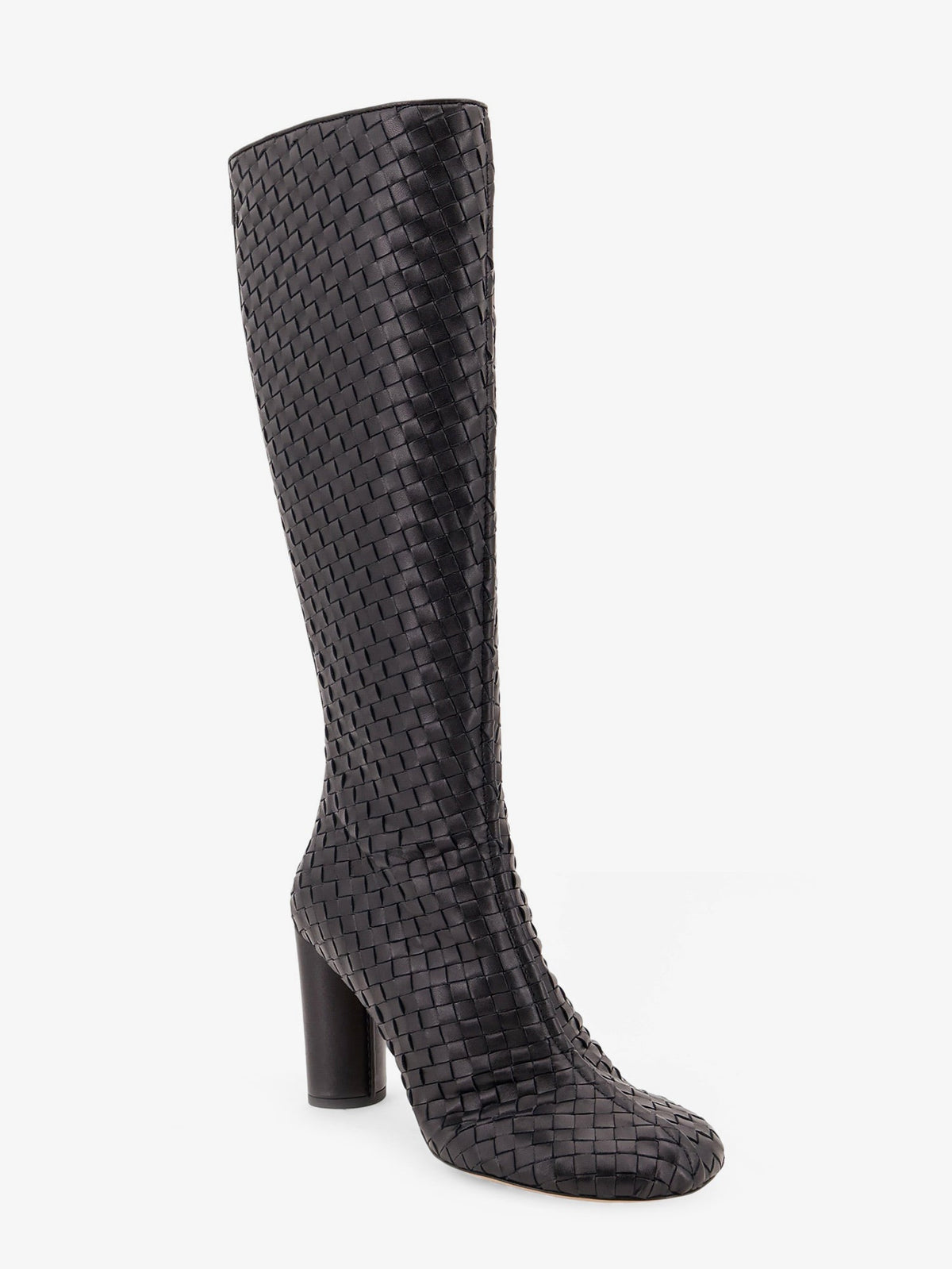 Bottega Veneta Women Cherry Boots With Braided Pattern BOTTEGA VENETA