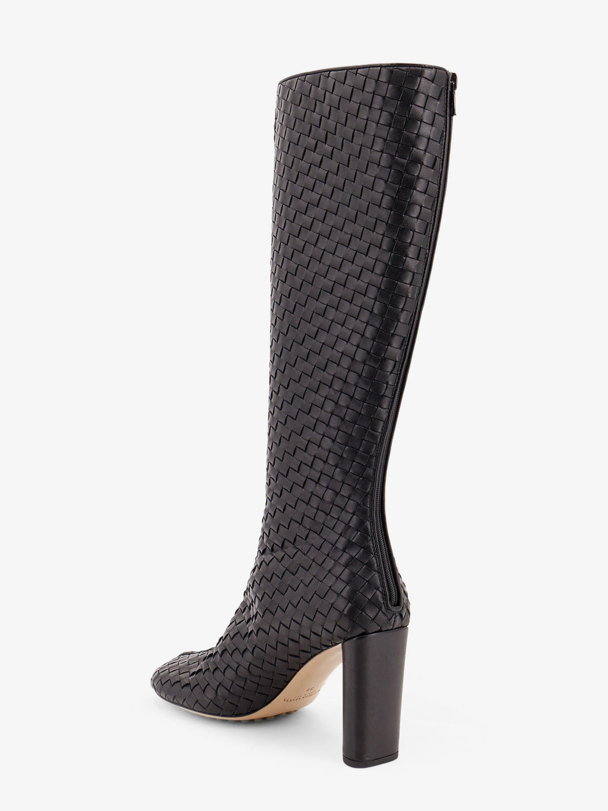 Bottega Veneta Women Cherry Boots With Braided Pattern BOTTEGA VENETA