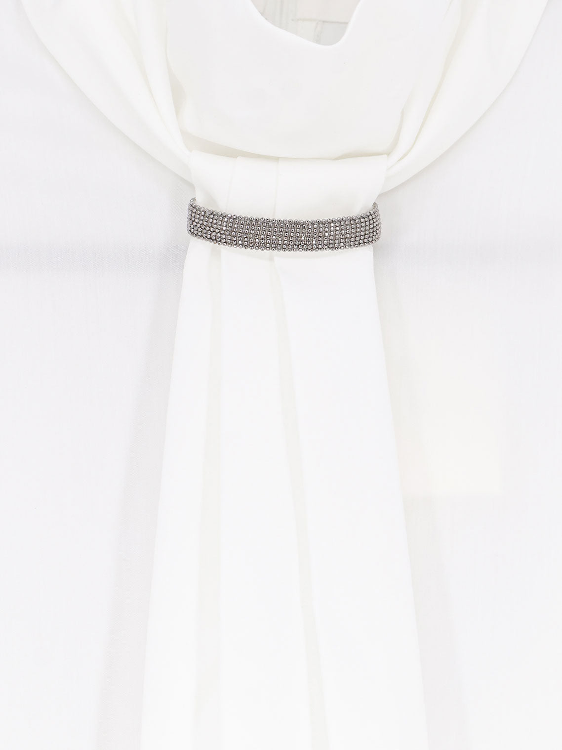 Brunello Cucinelli Women Cotton Blend Shirt With Monili Detail BRUNELLO CUCINELLI