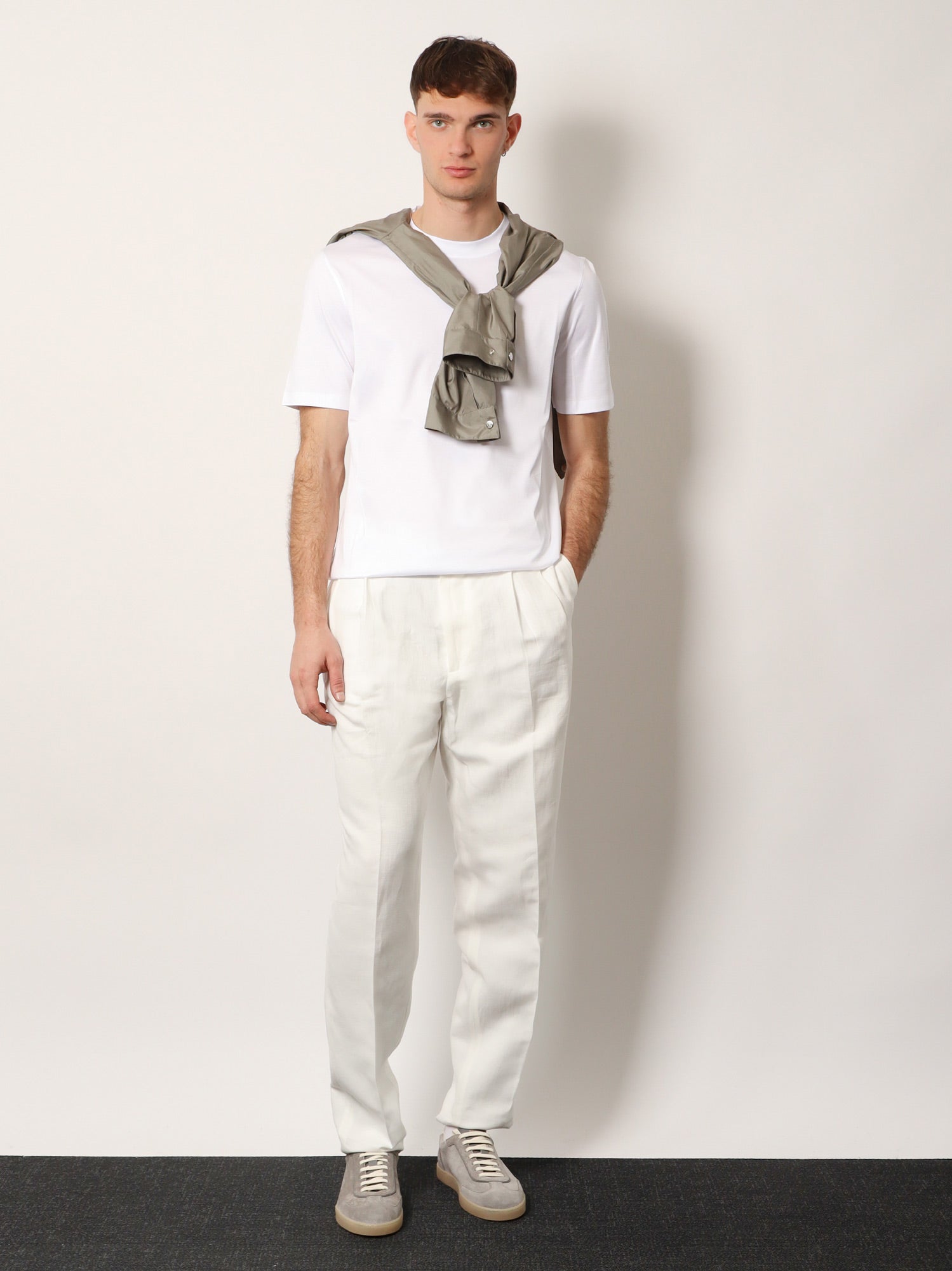 Brunello Cucinelli Men Regular Cotton T-Shirt BRUNELLO CUCINELLI
