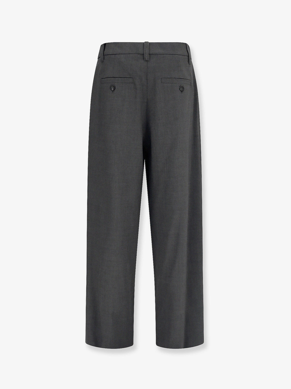 Brunello Cucinelli Women Stretch Virgin Wool Blend Trousers With Monili Detail BRUNELLO CUCINELLI