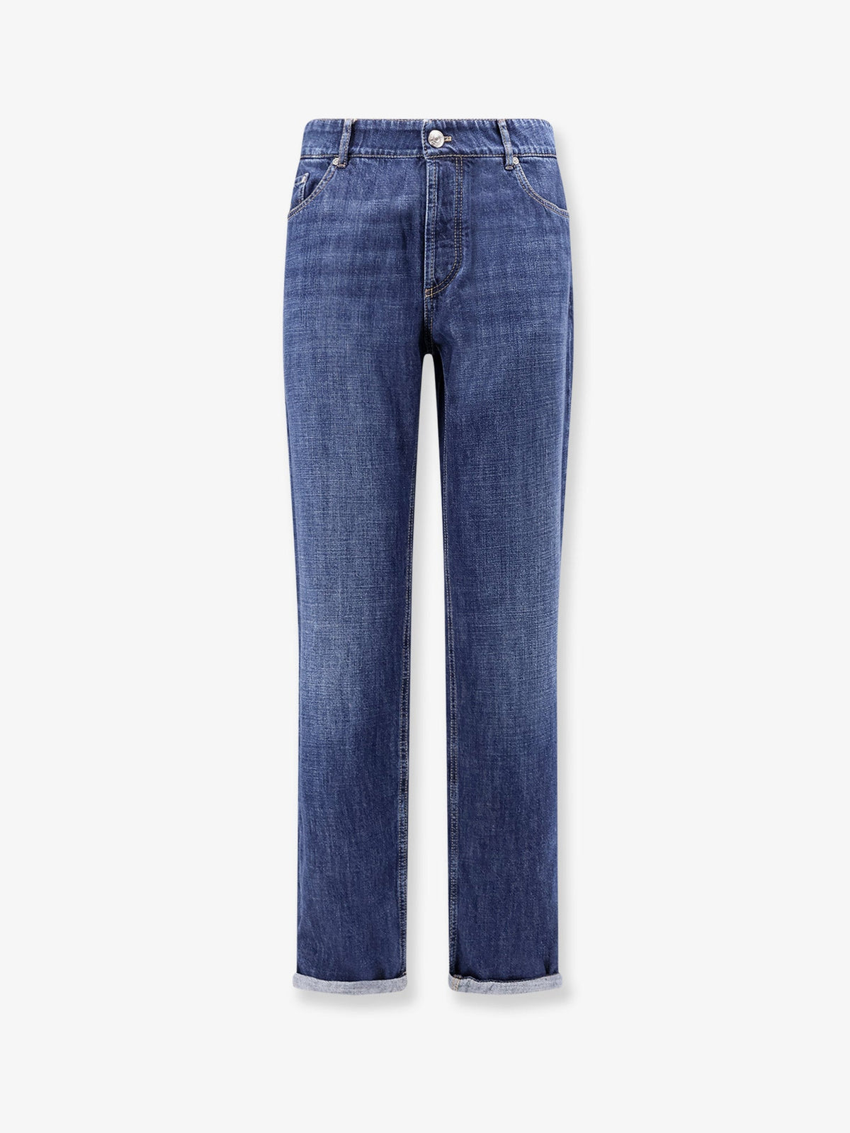 Brunello Cucinelli Men Traditional Fit Light Denim Jeans BRUNELLO CUCINELLI