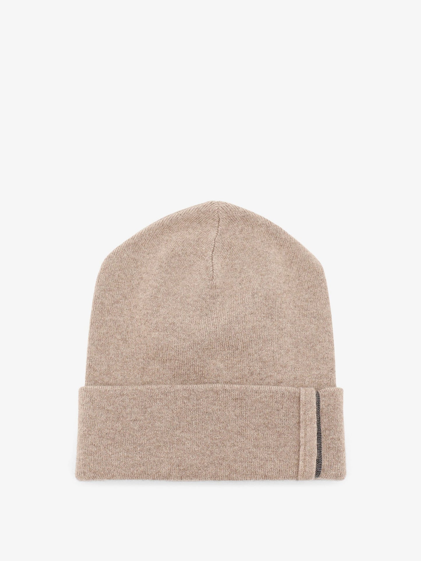 Brunello Cucinelli Women Cashmere Hat With Monili Detail BRUNELLO CUCINELLI