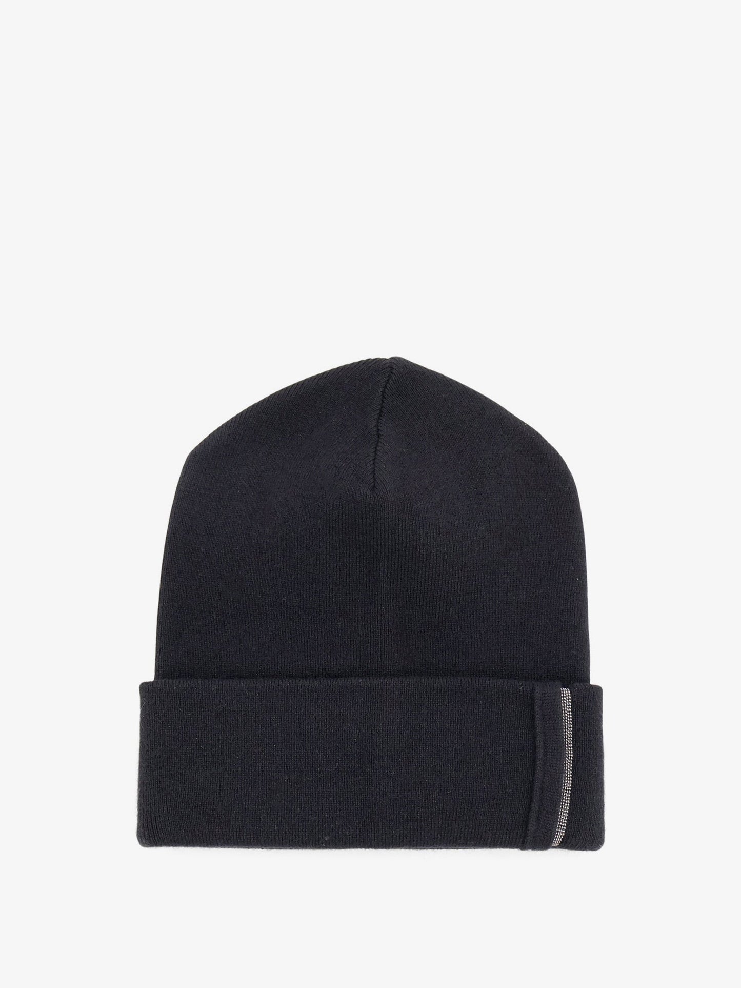 Brunello Cucinelli Women Cashmere Hat With Monili Detail BRUNELLO CUCINELLI