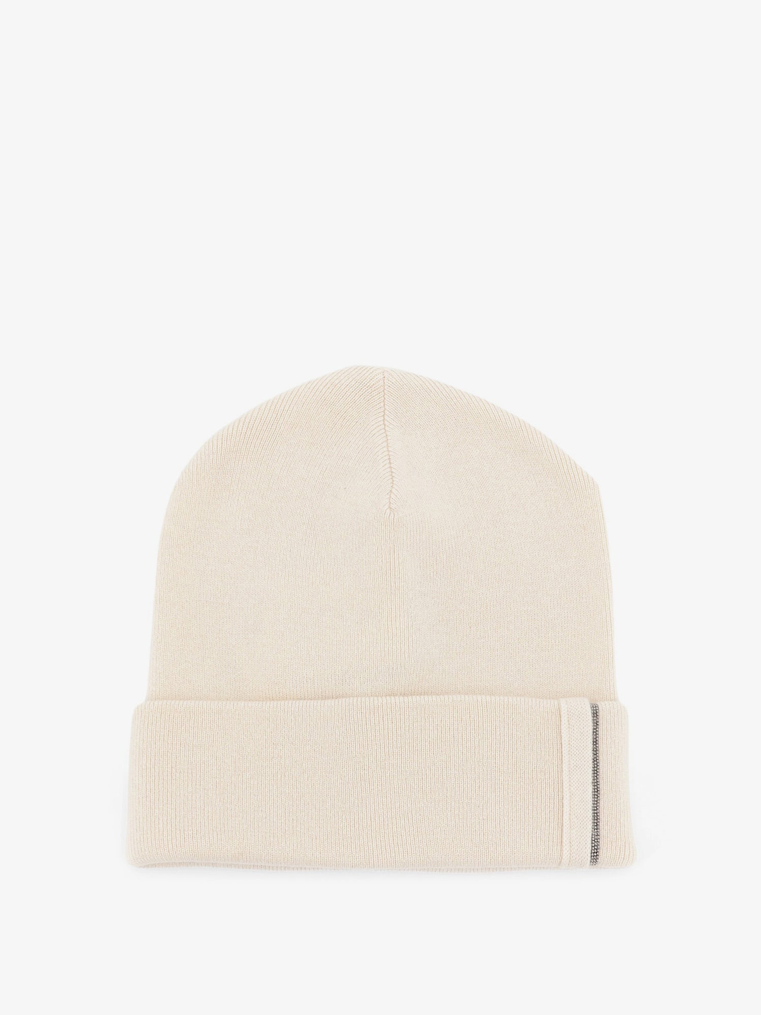 Brunello Cucinelli Women Cashmere Hat With Monili Detail BRUNELLO CUCINELLI