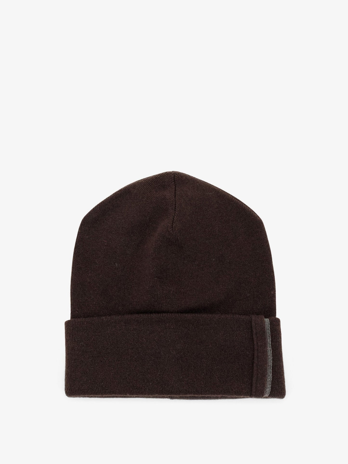Brunello Cucinelli Women Cashmere Hat With Monili Detail BRUNELLO CUCINELLI
