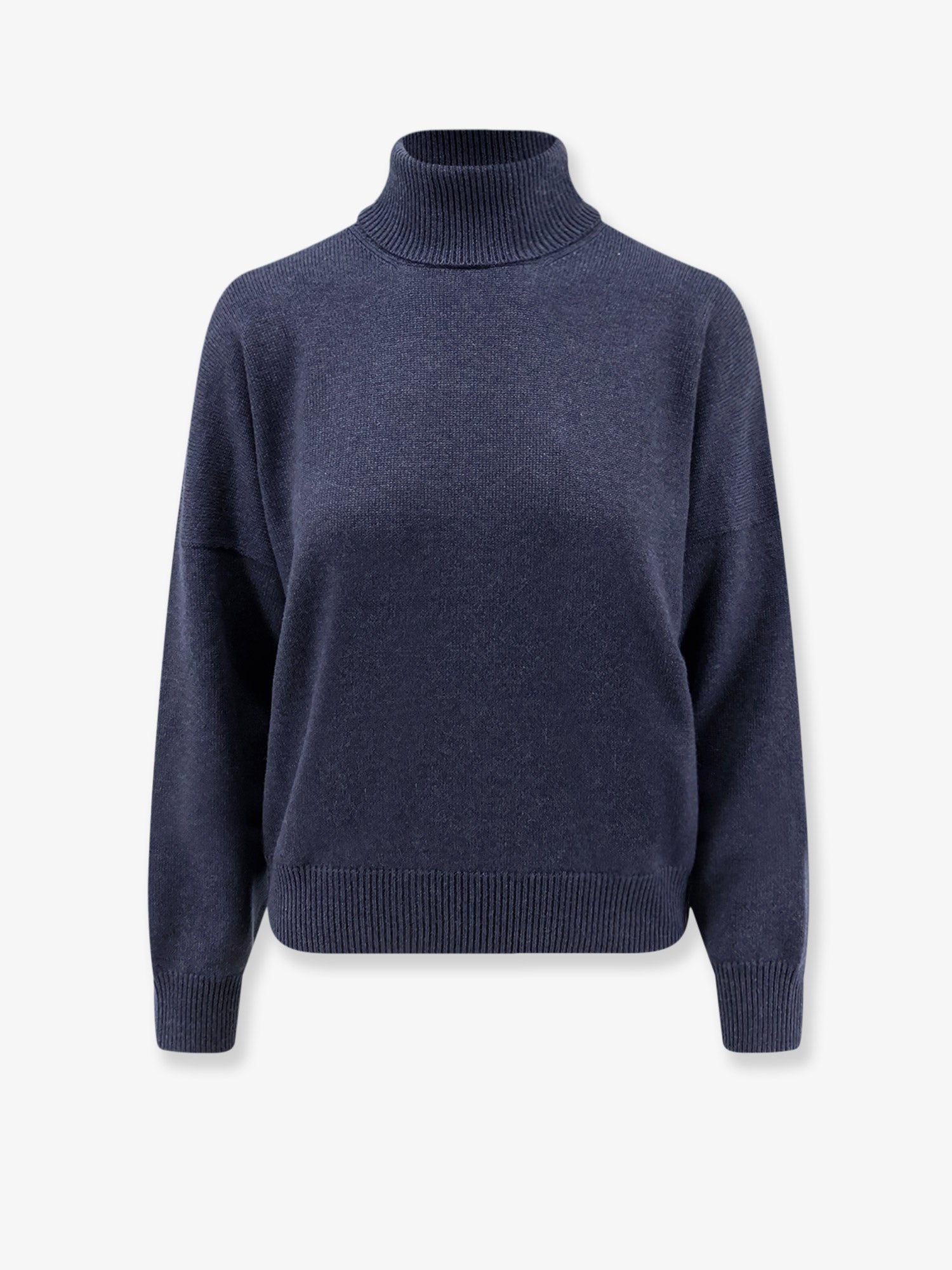Brunello Cucinelli Women Cashmere Turtleneck With Monili Detail On The Back BRUNELLO CUCINELLI