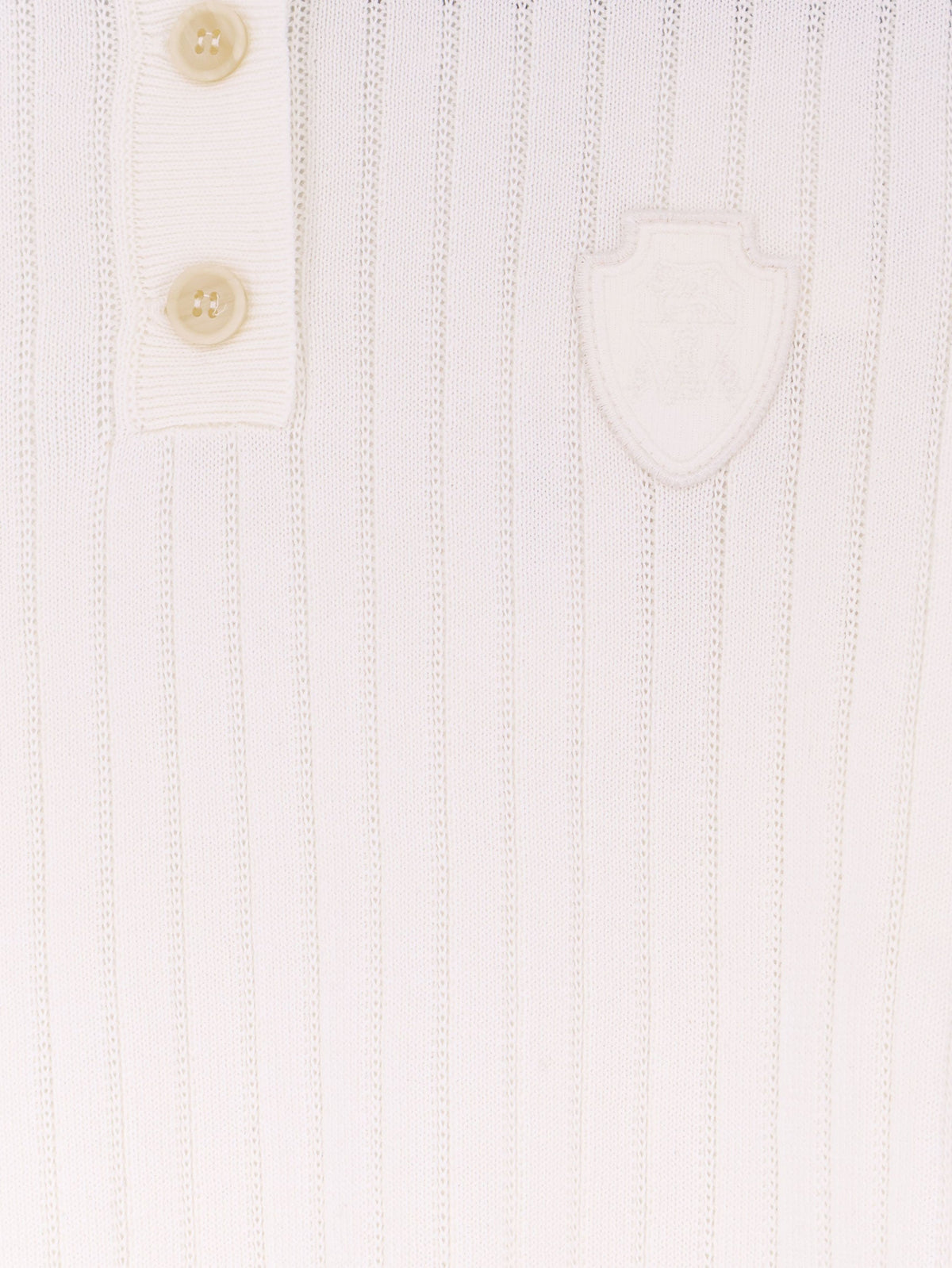 Brunello Cucinelli Women Cotton Polo Shirt With Embroidered Logo On The Front BRUNELLO CUCINELLI