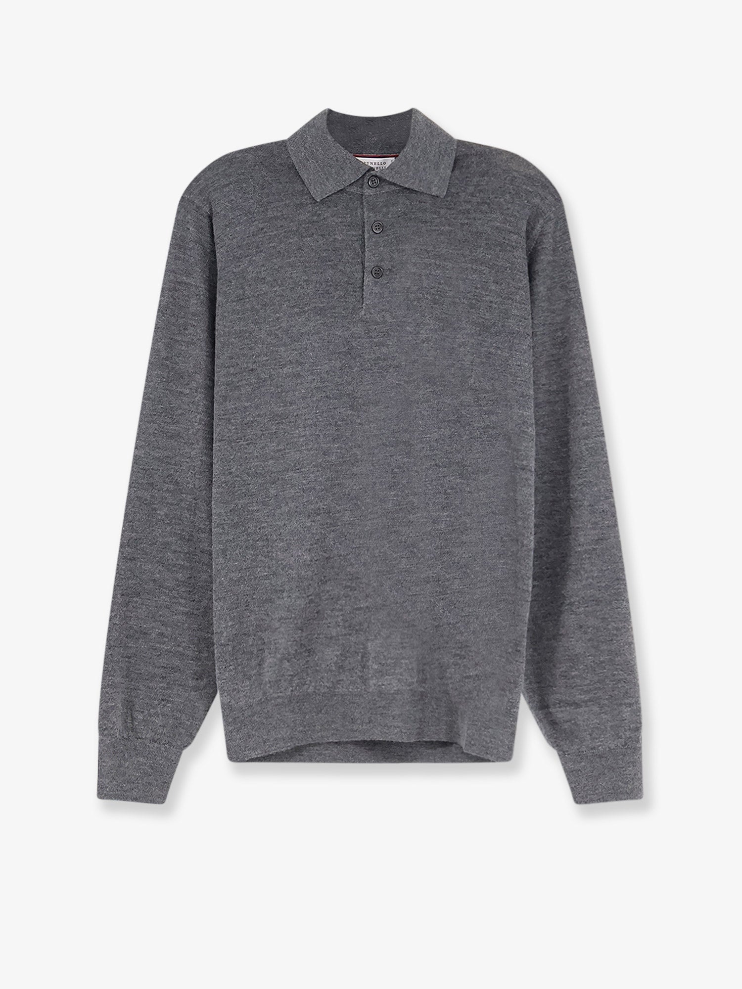 Brunello Cucinelli Men Cashmere And Silk Polo Shirt BRUNELLO CUCINELLI