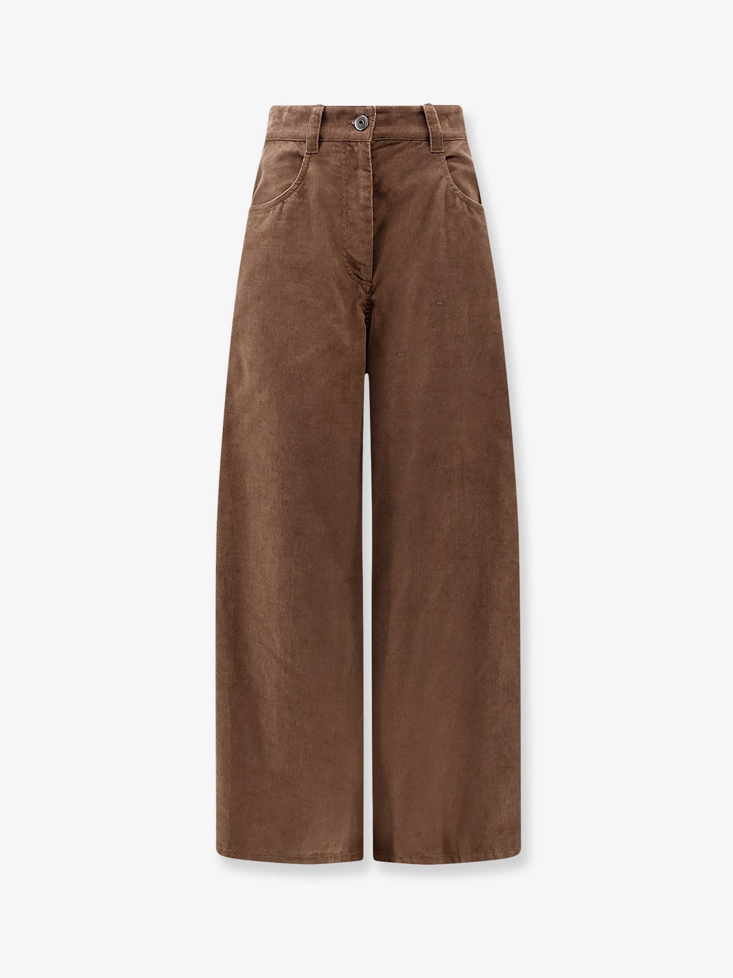 Brunello Cucinelli Women Maxi Corduroy Trousers BRUNELLO CUCINELLI