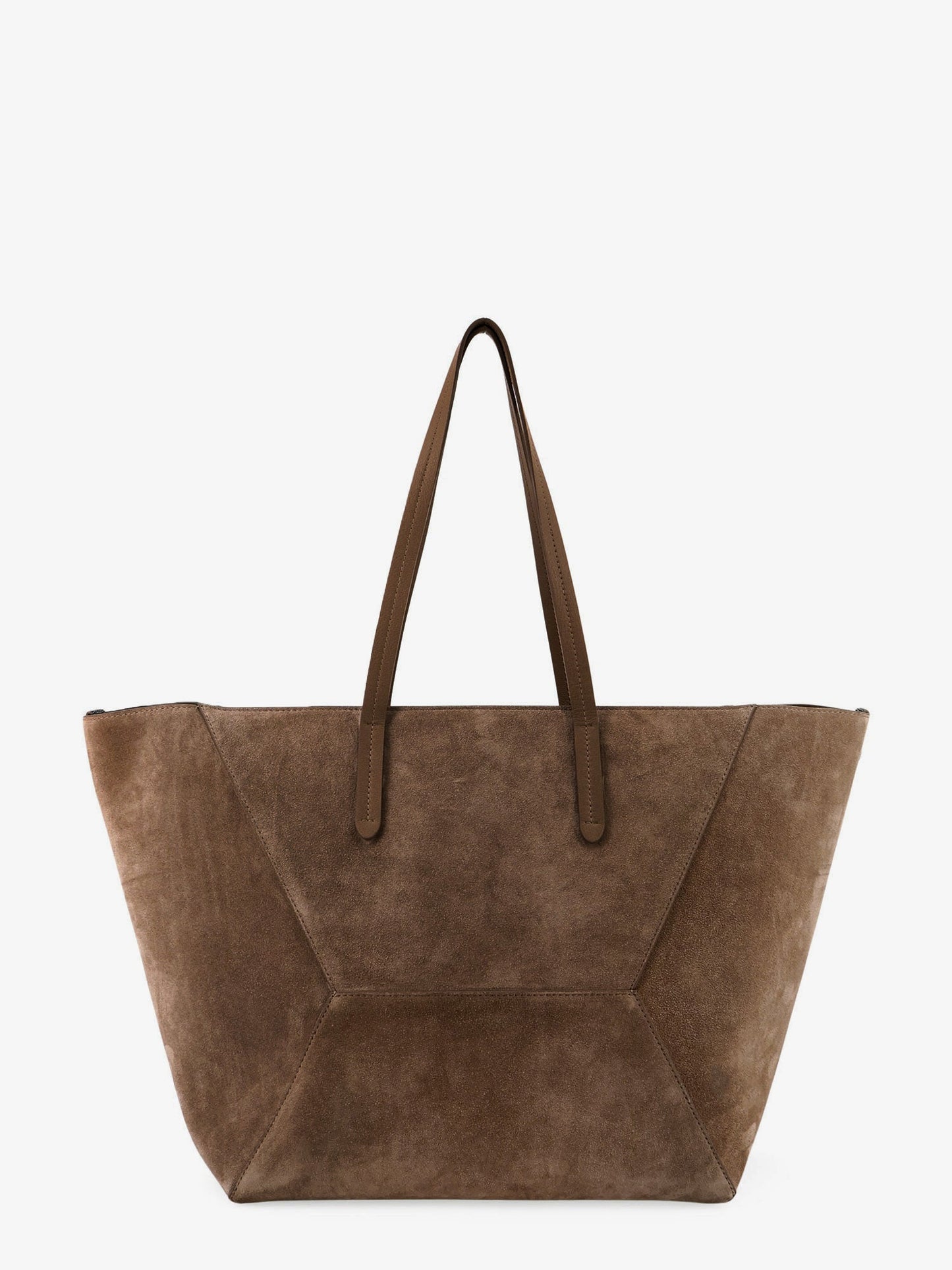 Brunello Cucinelli Women Bc Duo Suede Shoulder Bag With Engraved Logo BRUNELLO CUCINELLI